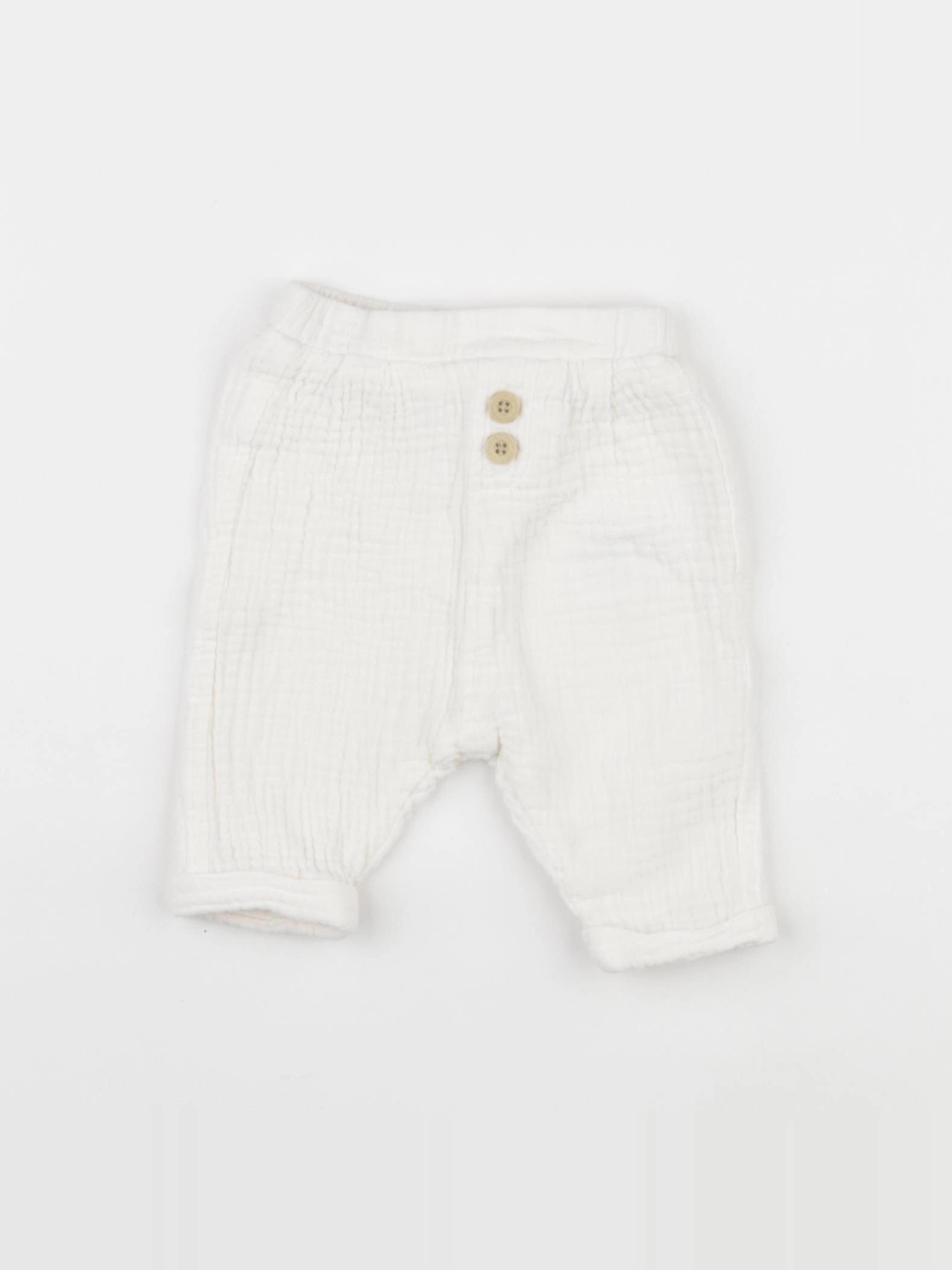 Vertbaudet - pantalon beige - 1 mois