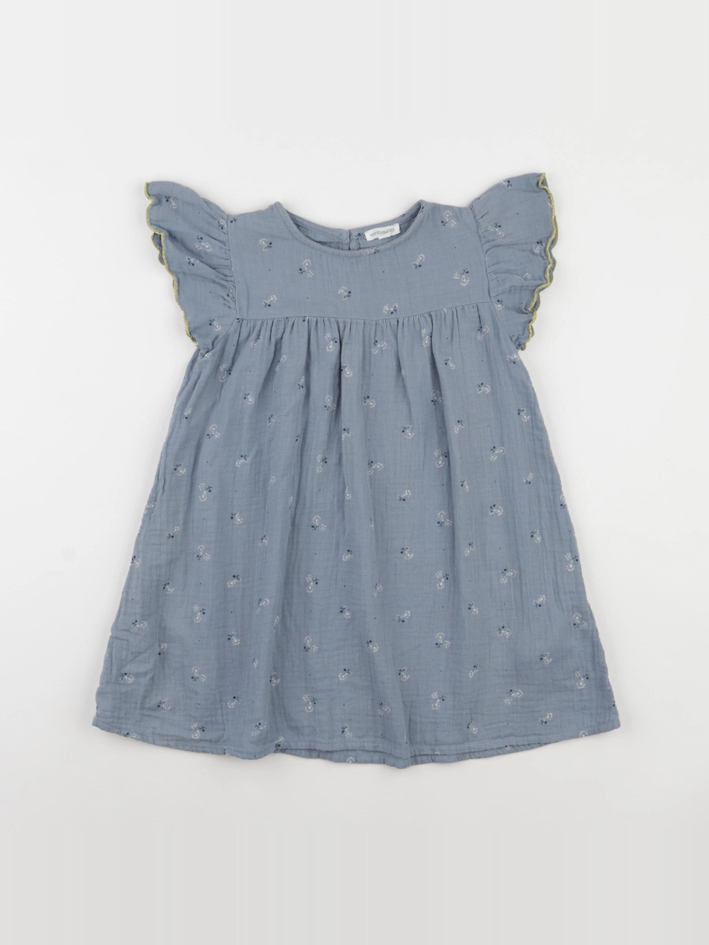 Vertbaudet - robe bleu - 4 ans