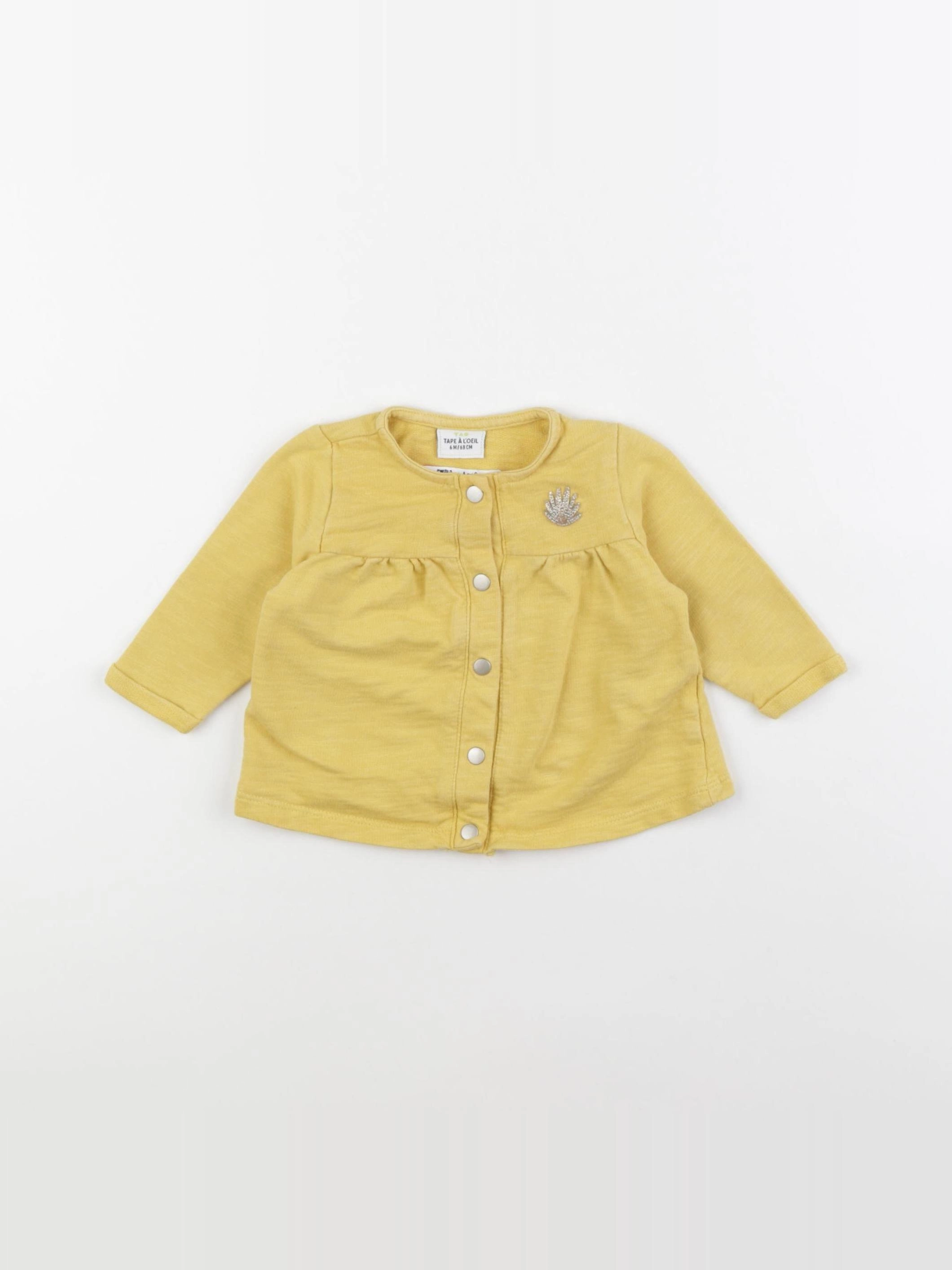 Tape à l'oeil - tee-shirt jaune - 6 mois