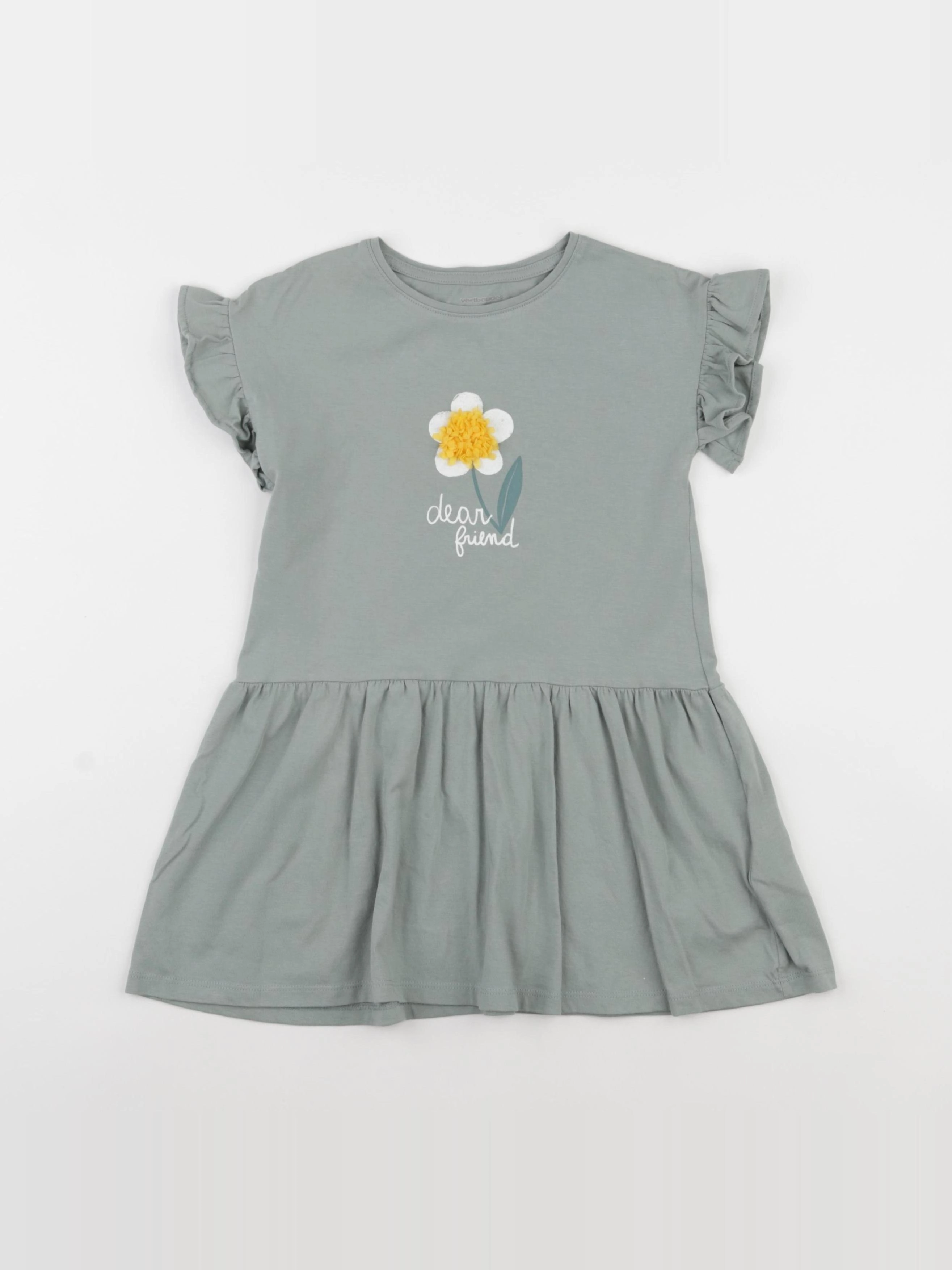 Vertbaudet - robe vert - 4 ans