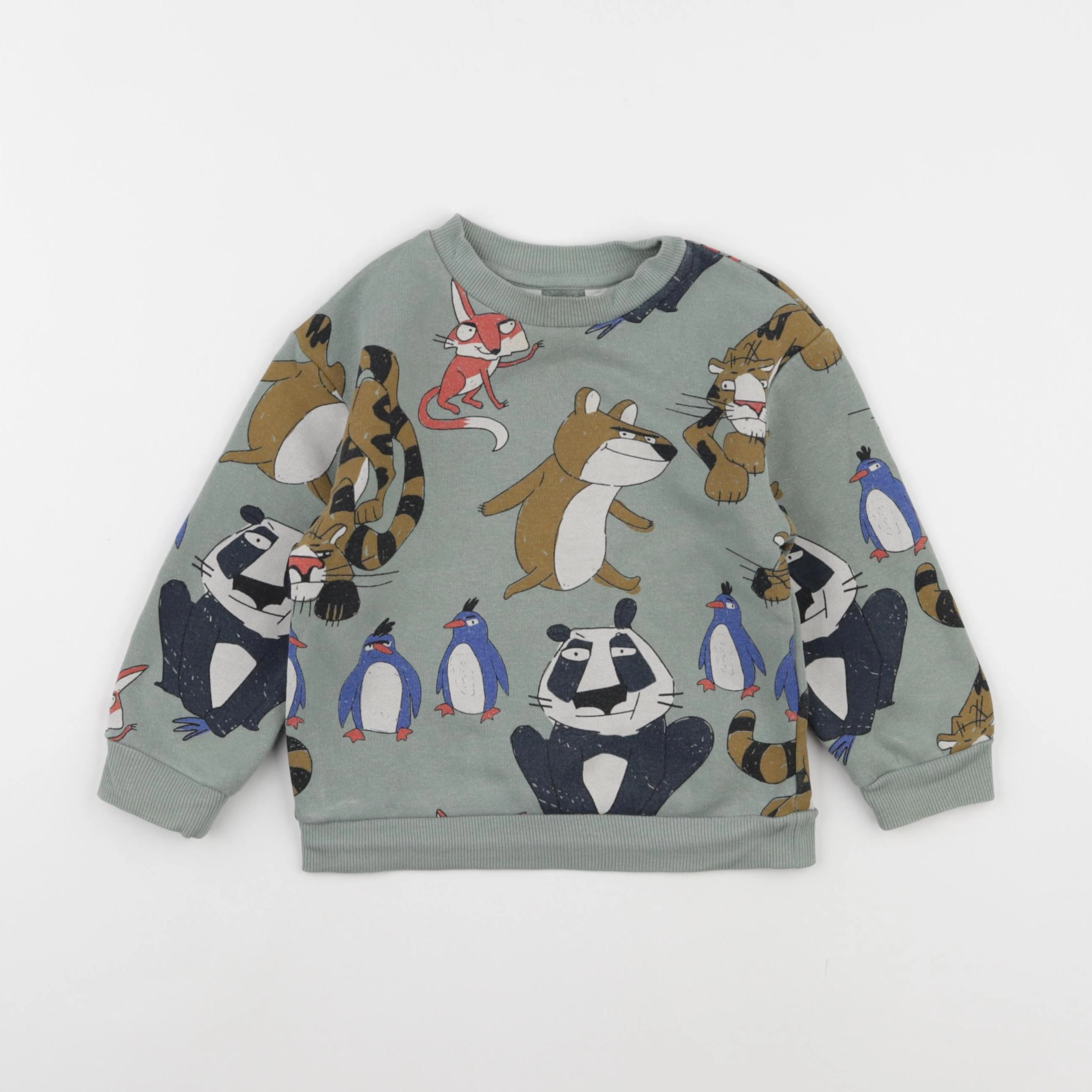 H&M - sweat vert - 1 an à 2 ans