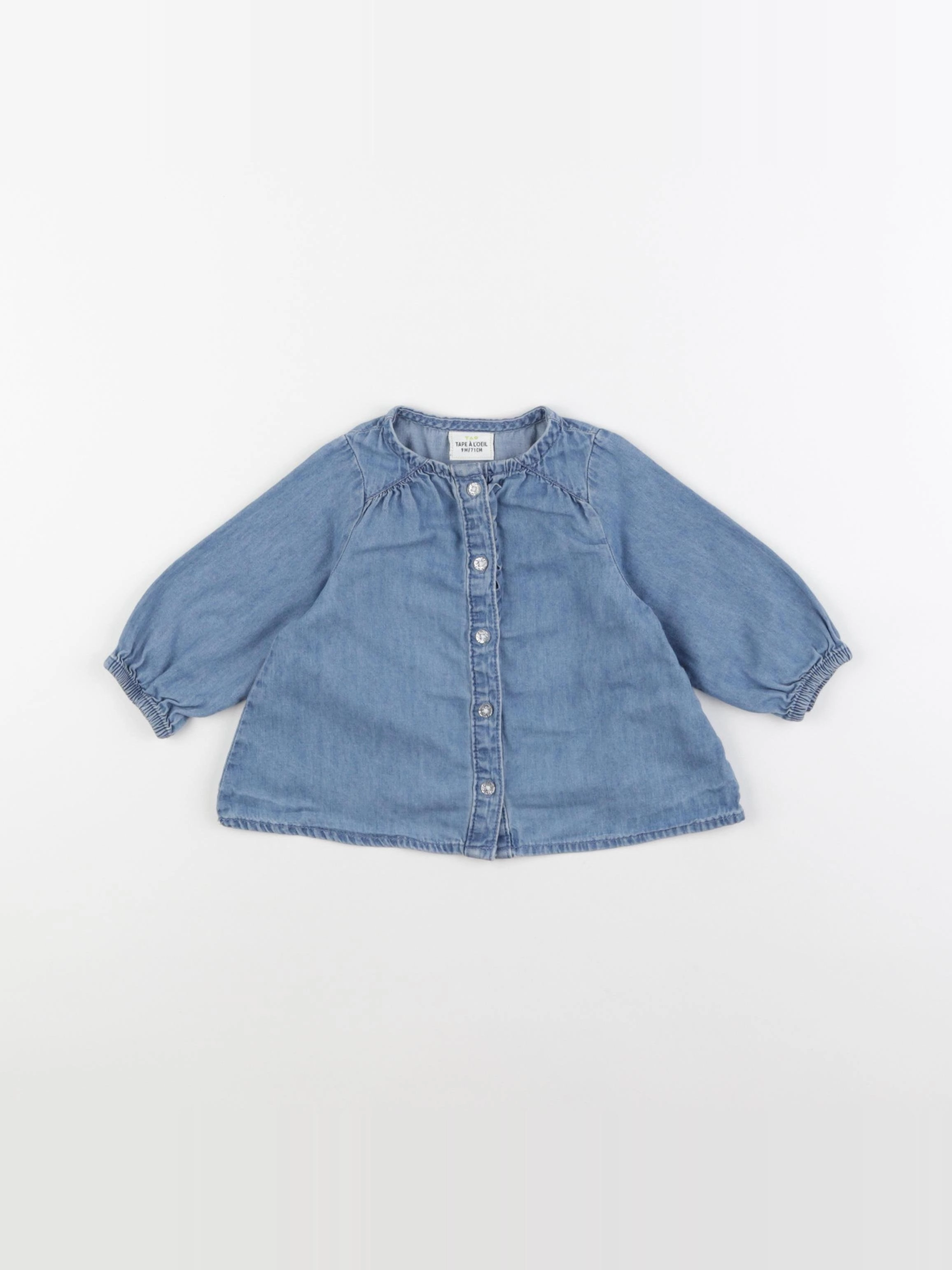 Tape à l'oeil - blouse bleu - 9 mois