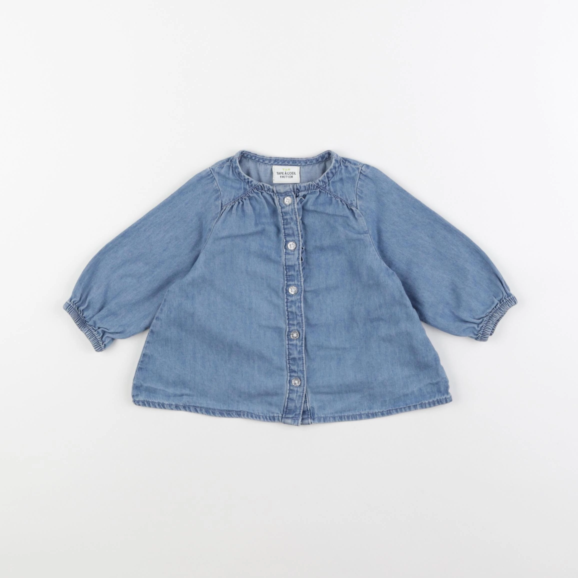 Tape à l'oeil - blouse bleu - 9 mois