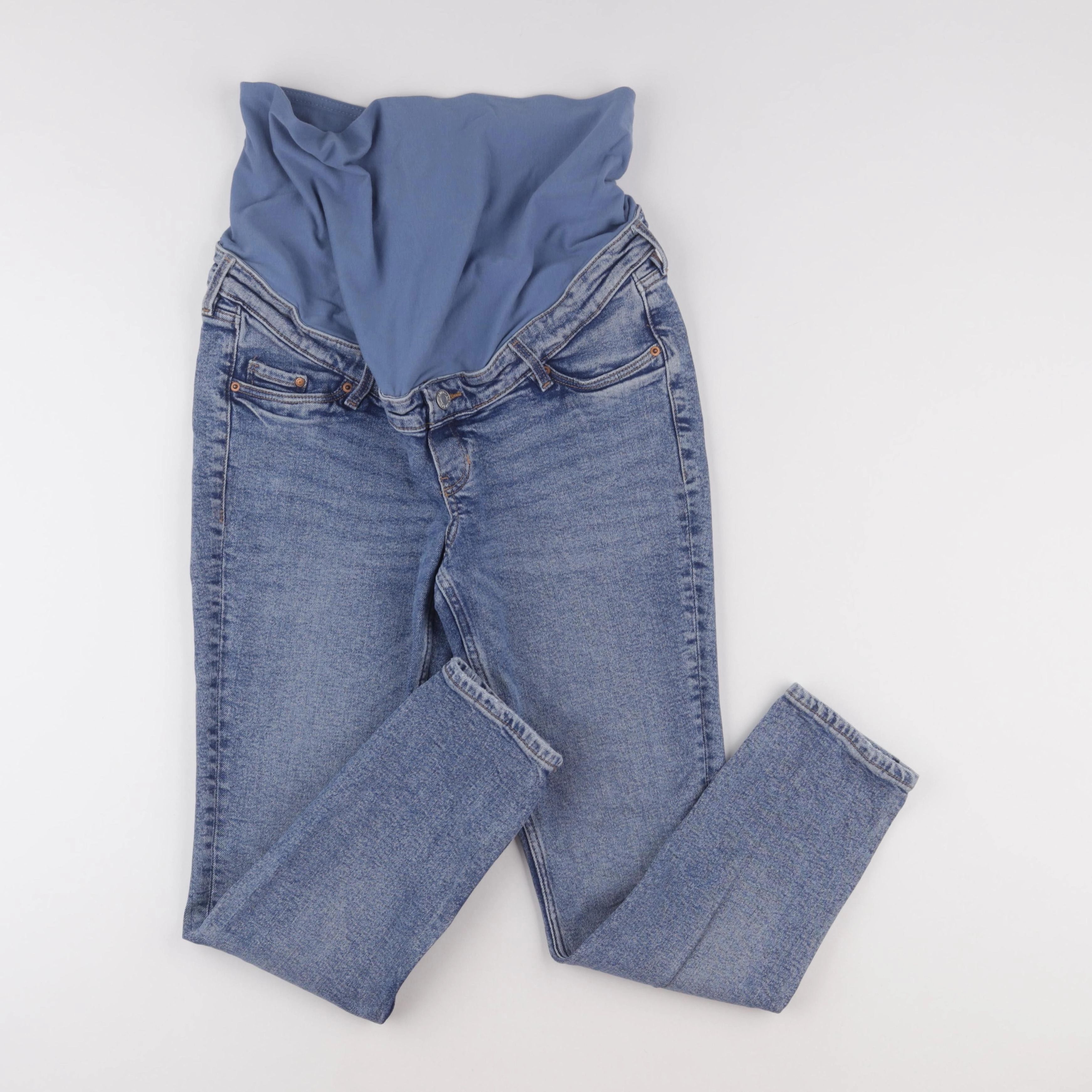 H&M - jean grossesse bleu - m