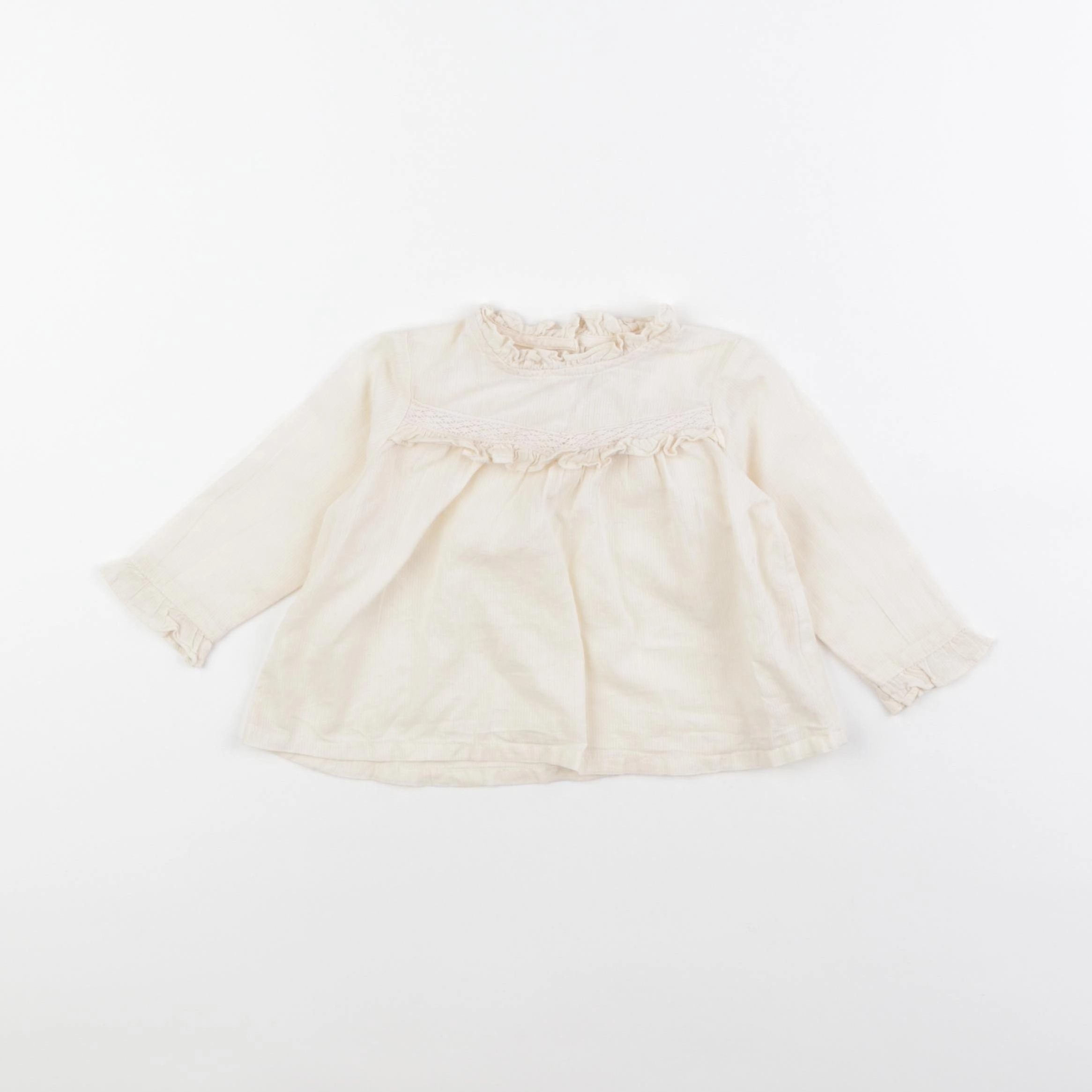 Boutchou - blouse beige - 6 mois