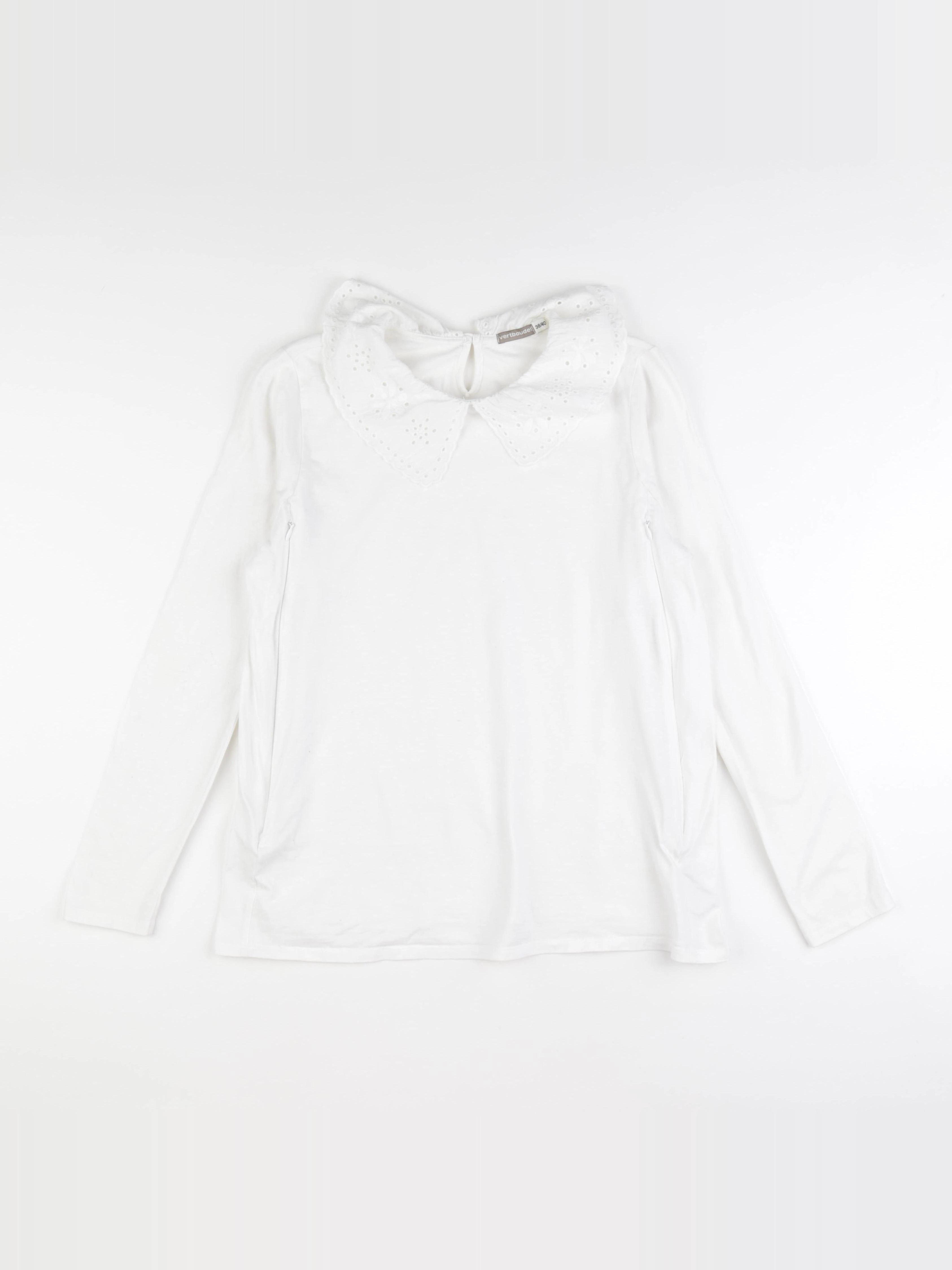 Vertbaudet - tee-shirt grossesse, allaitement blanc - 38 à 40