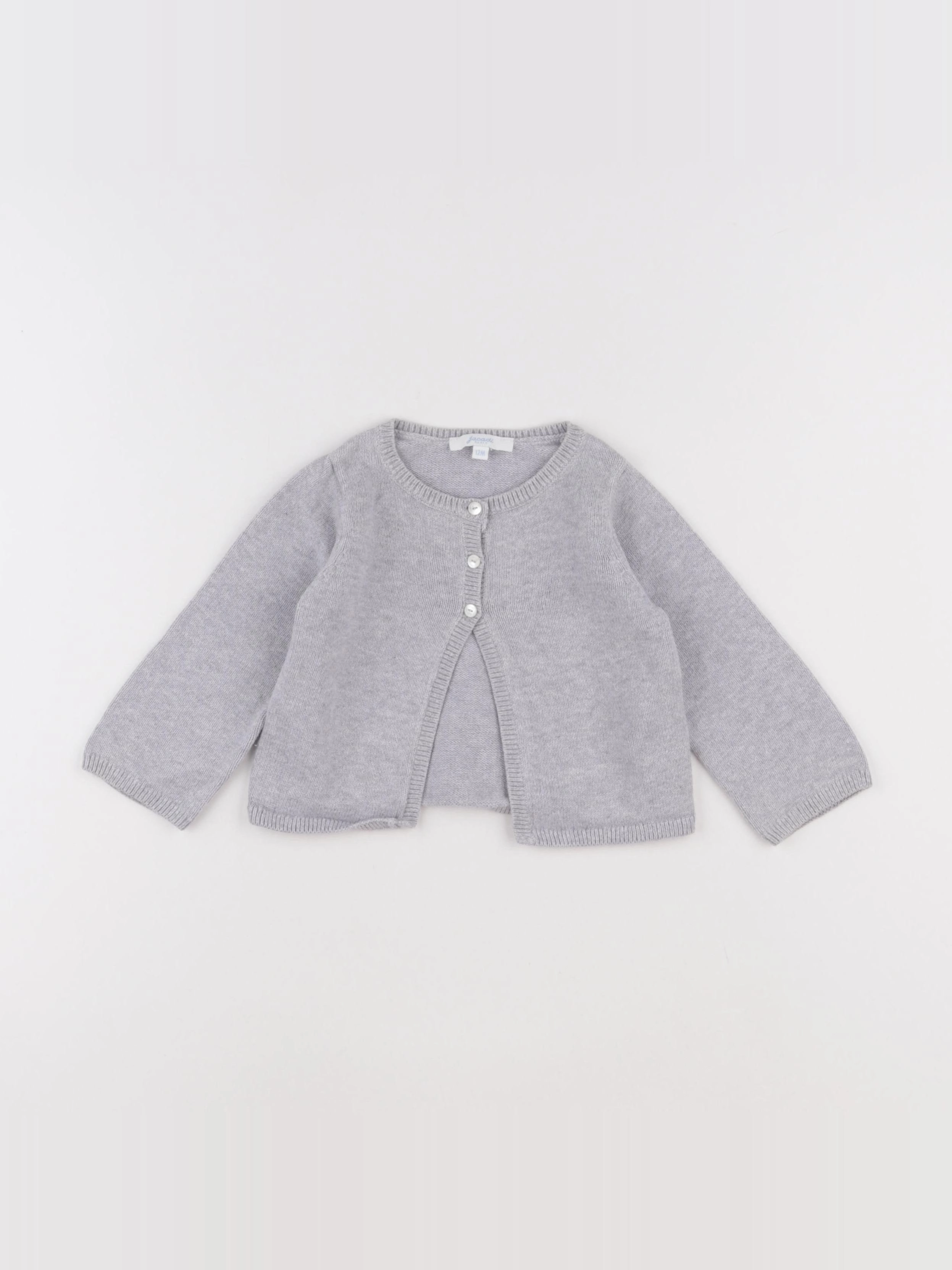 Jacadi - gilet gris - 12 mois