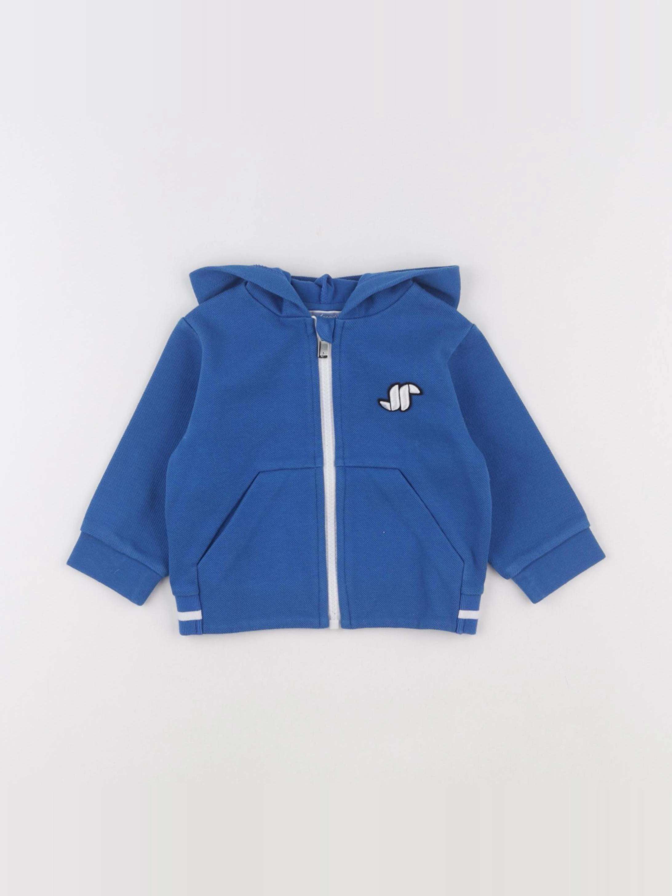 Jacadi - sweat bleu - 12 mois