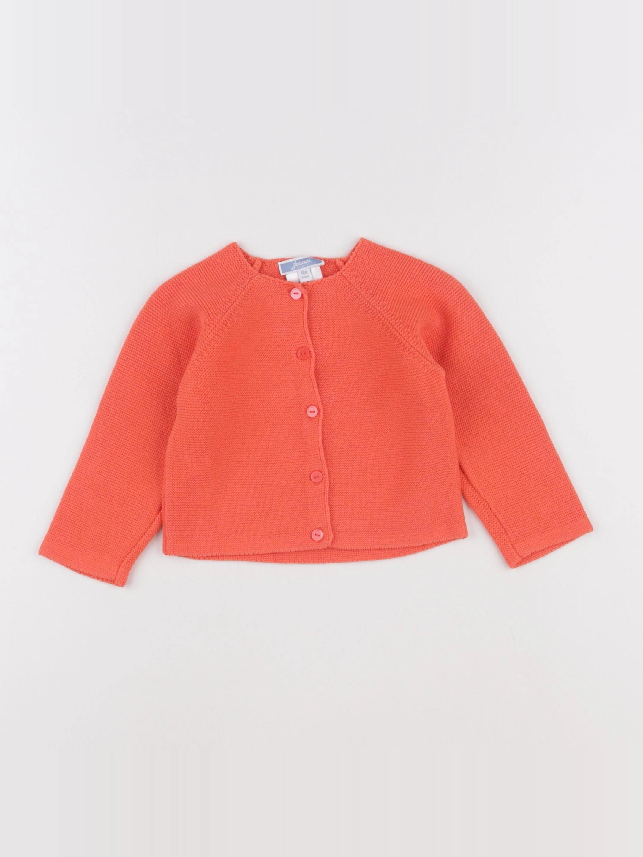 Jacadi - gilet orange - 18 mois