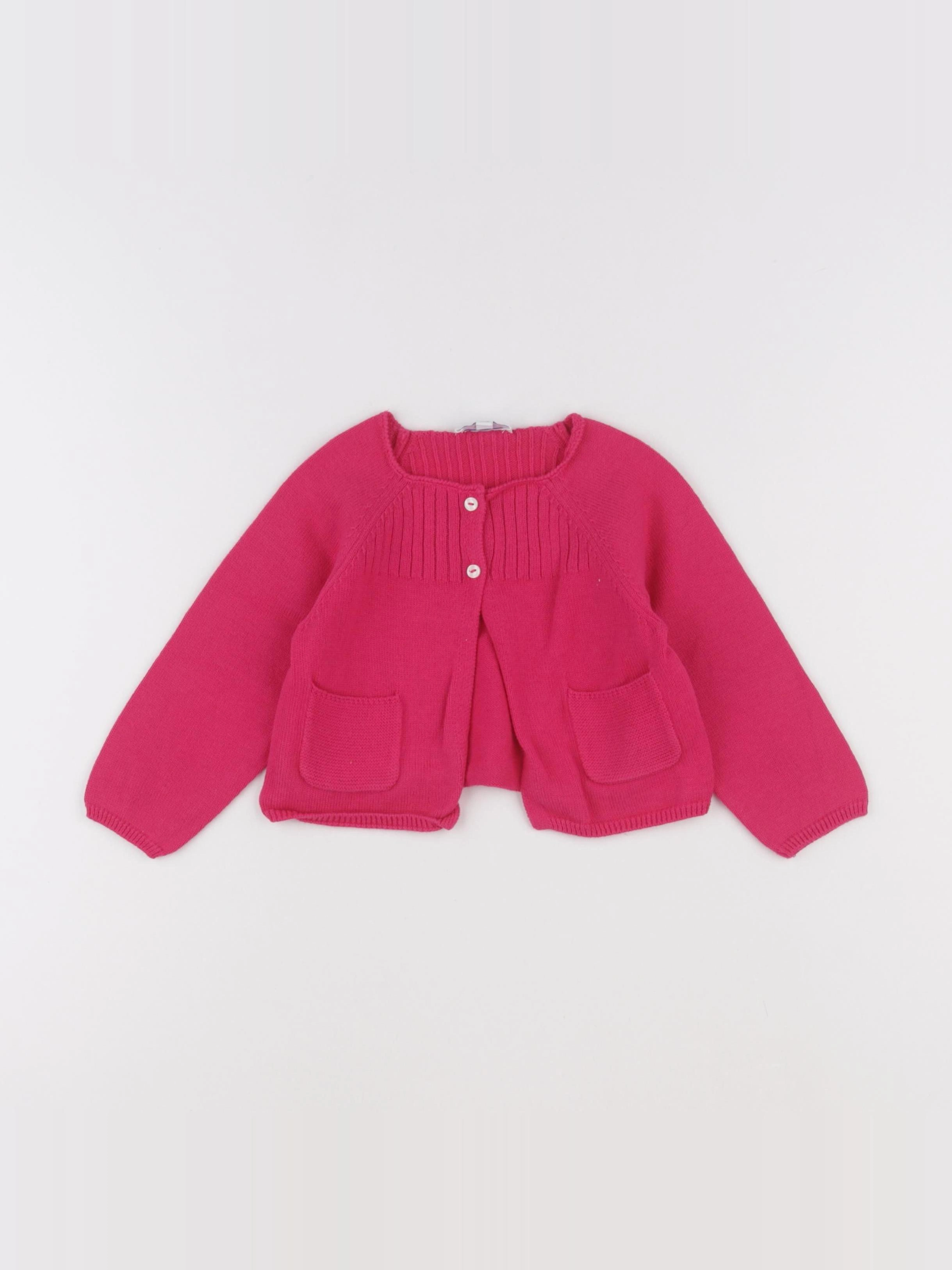 Jacadi - gilet rose - 18 mois