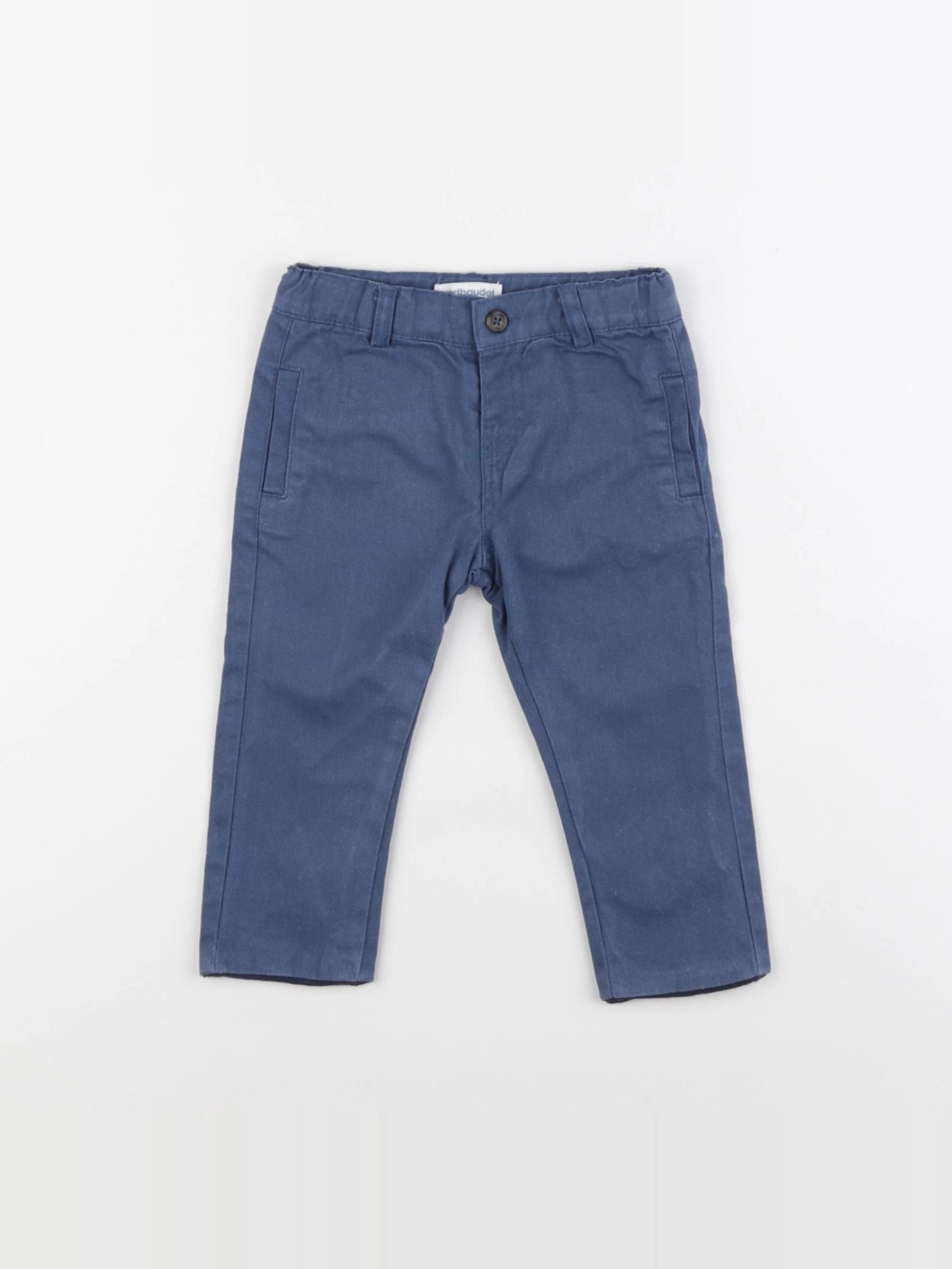 Vertbaudet - pantalon bleu - 9 mois