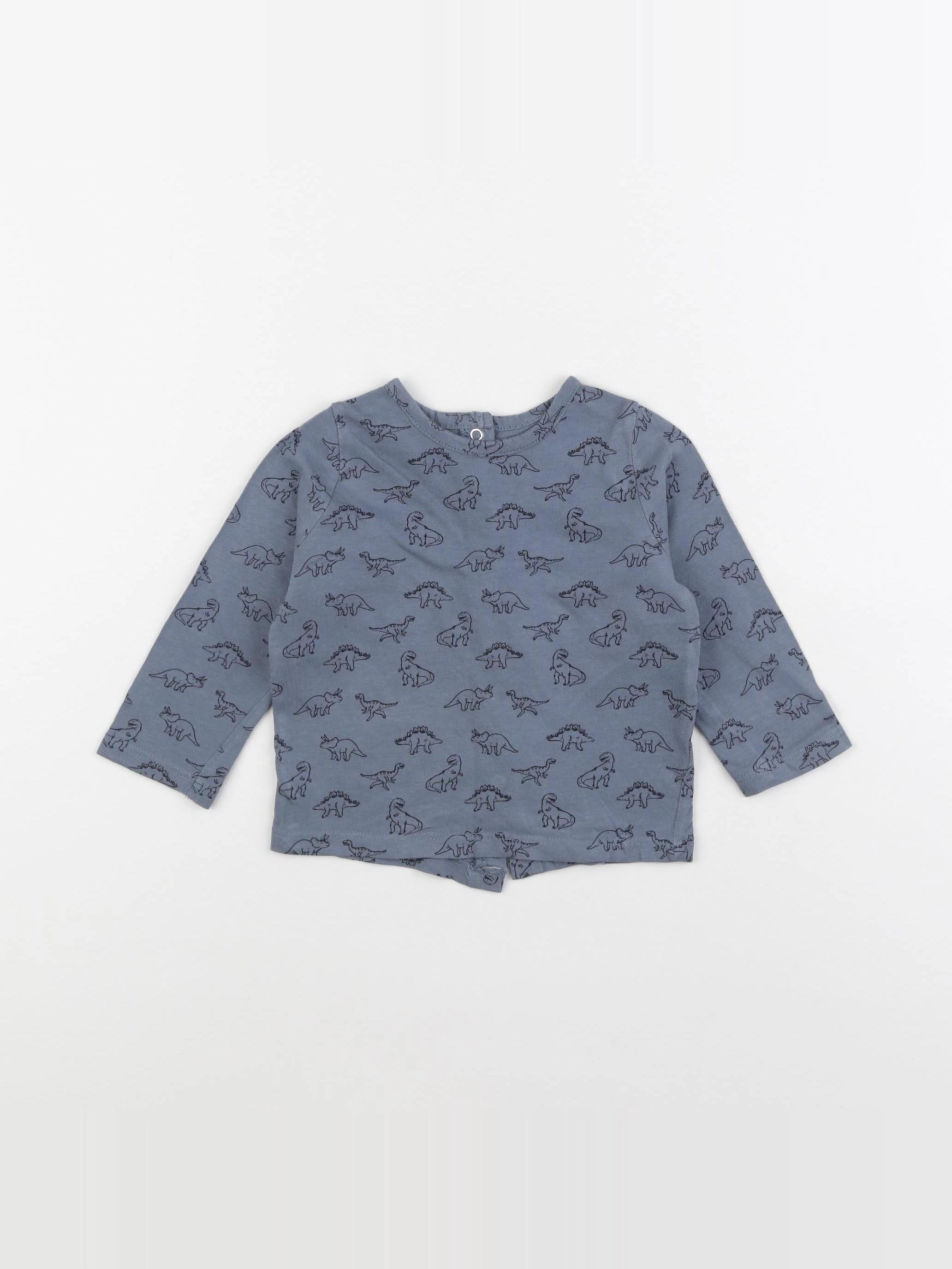 Vertbaudet - tee-shirt bleu - 9 mois