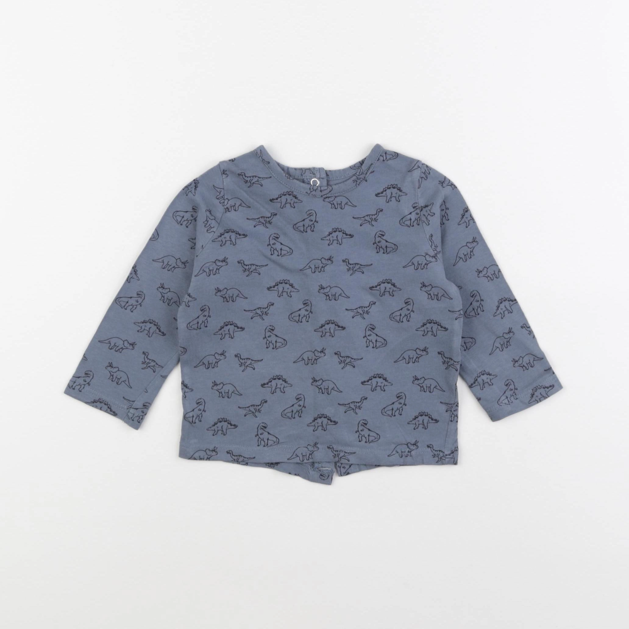 Vertbaudet - tee-shirt bleu - 9 mois