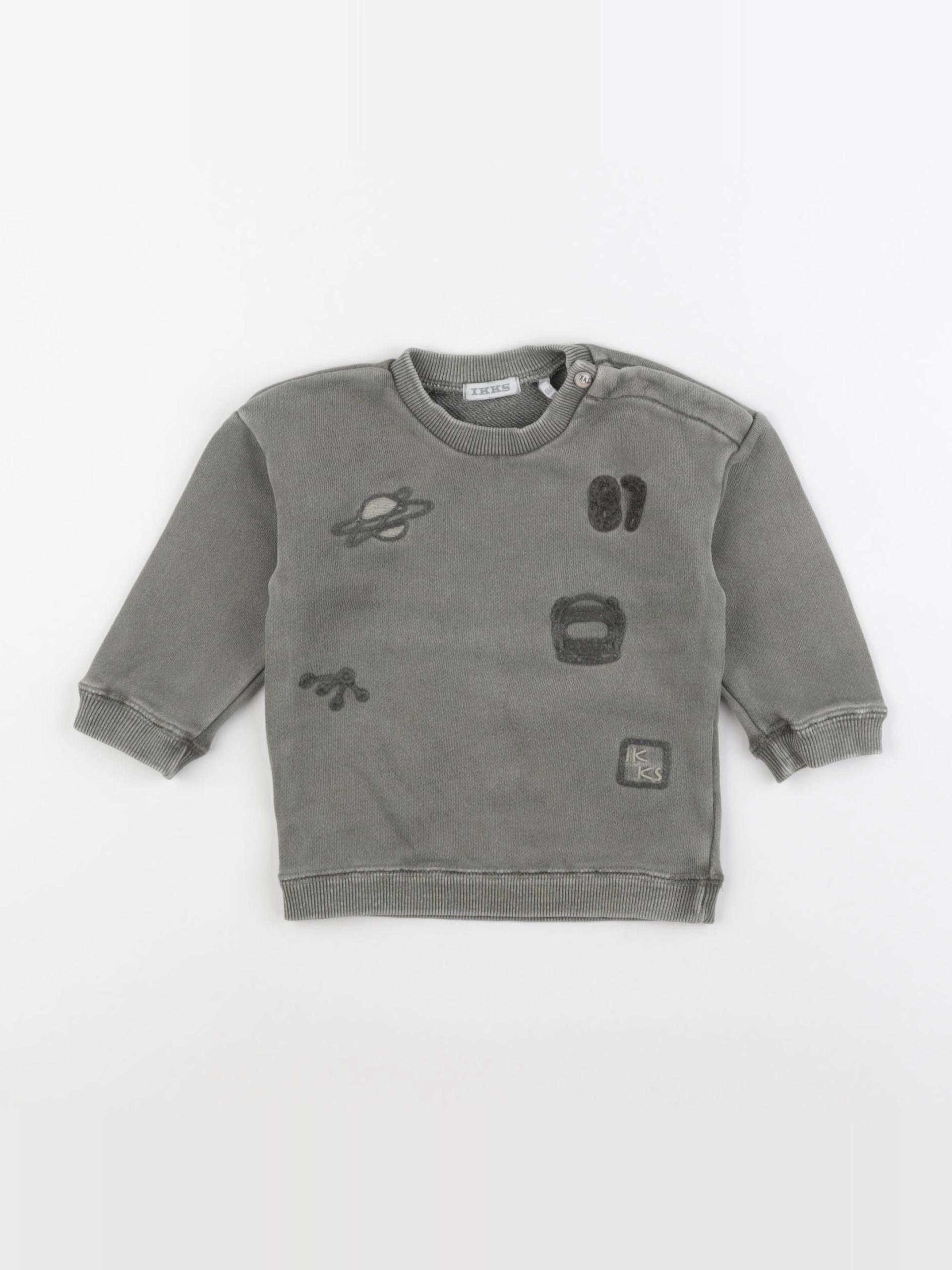 IKKS - sweat vert - 6 mois