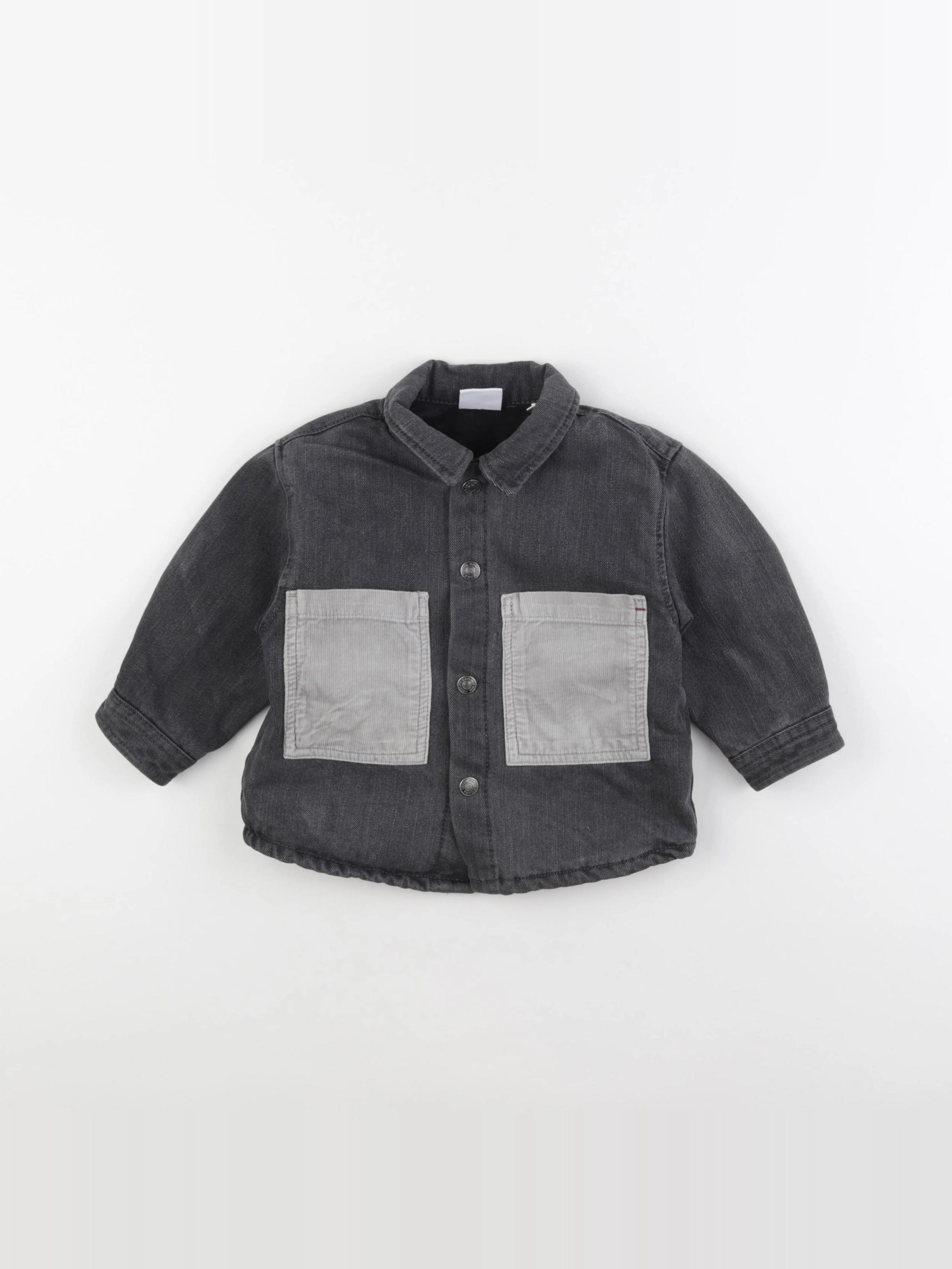Zara - chemise gris - 9/12 mois