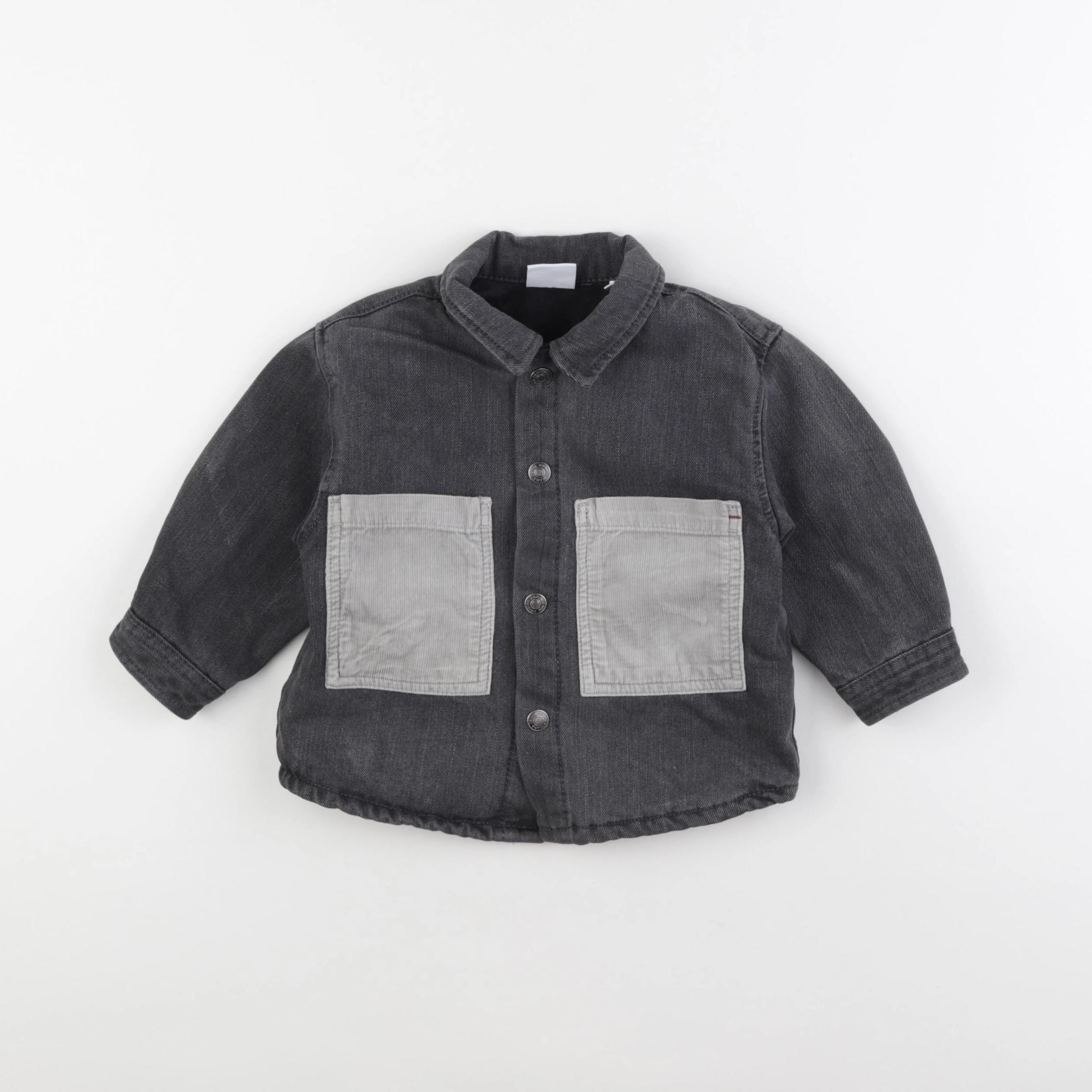 Zara - chemise gris - 9/12 mois