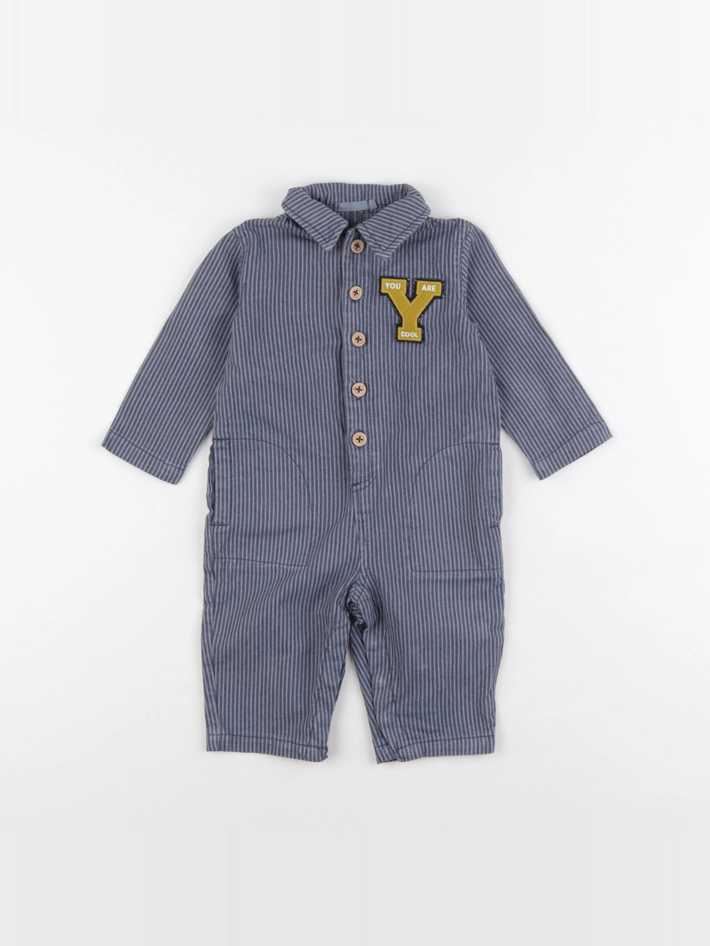Boutchou - combinaison bleu - 6 mois