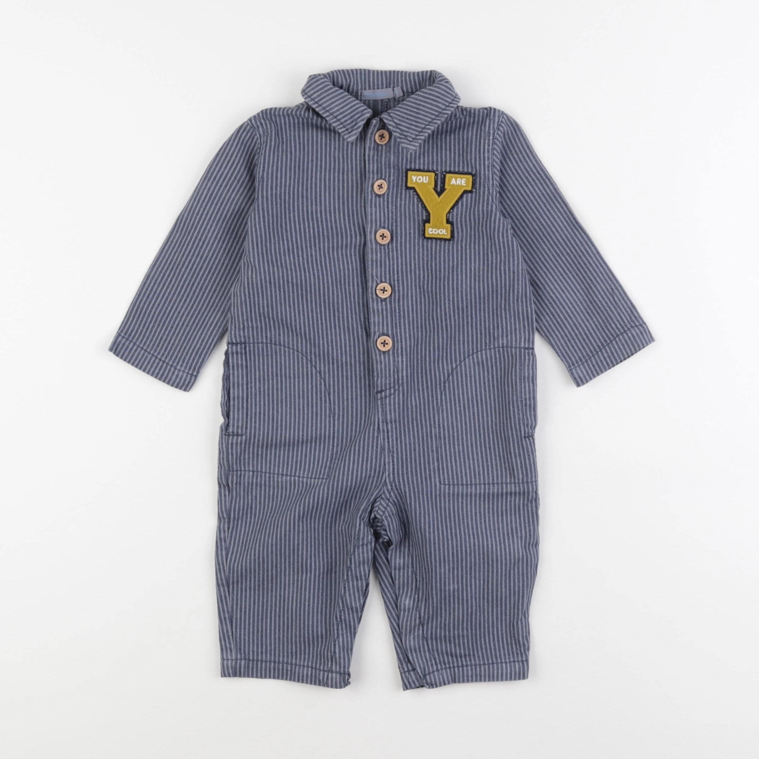 Boutchou - combinaison bleu - 6 mois
