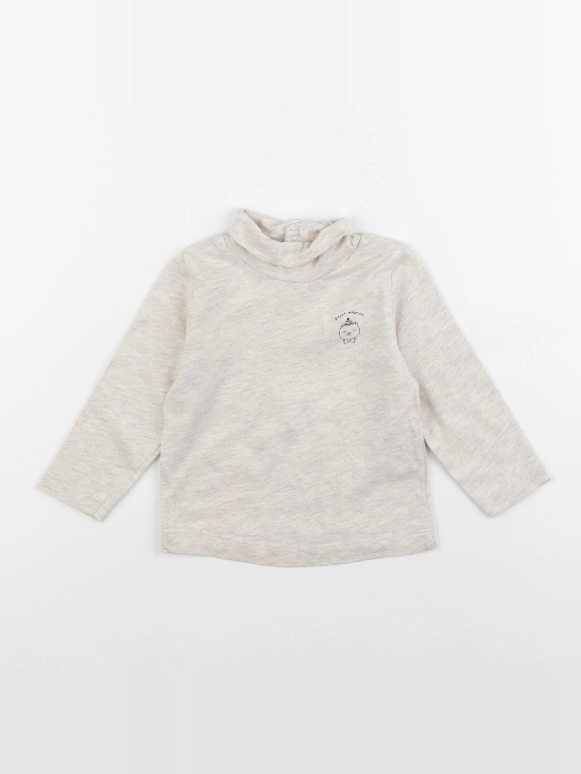 Tape à l'oeil - sous-pull gris - 9 mois