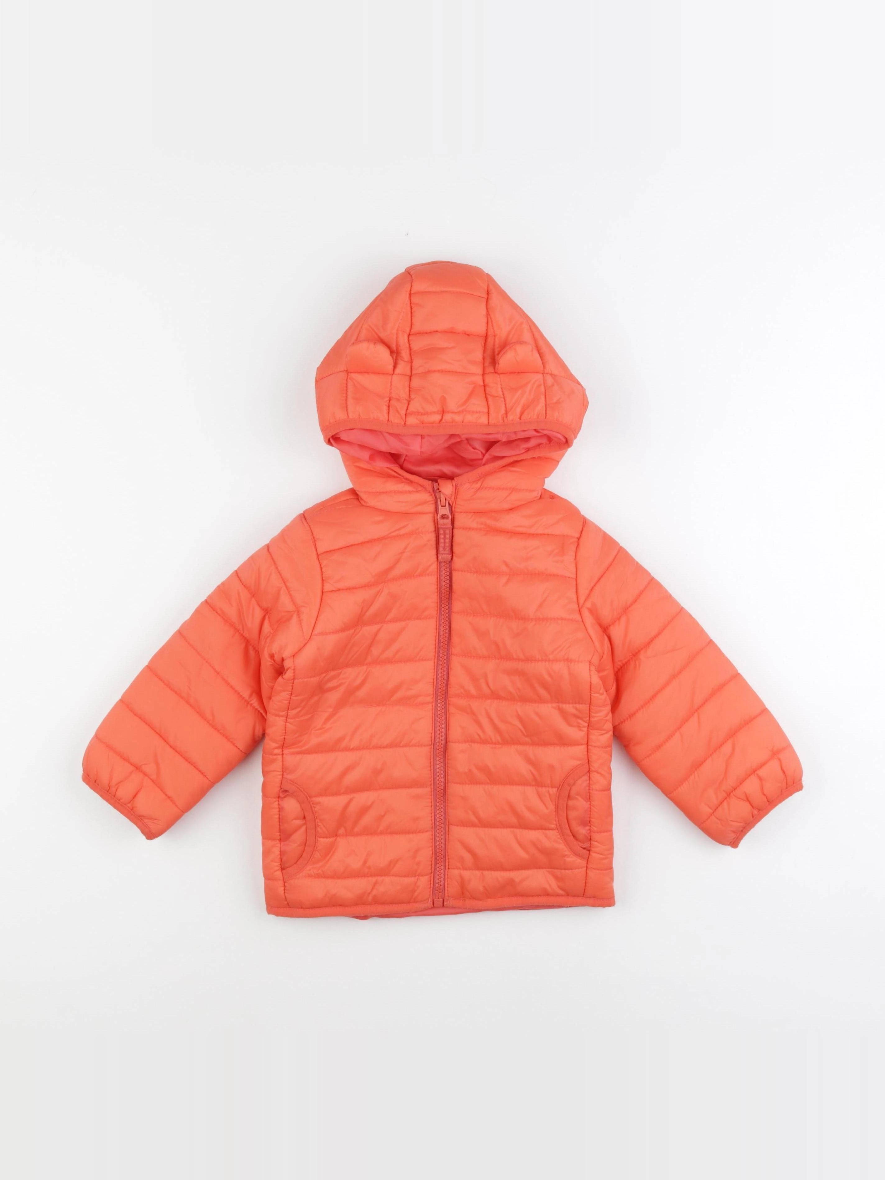 Vertbaudet - doudoune orange - 24 mois