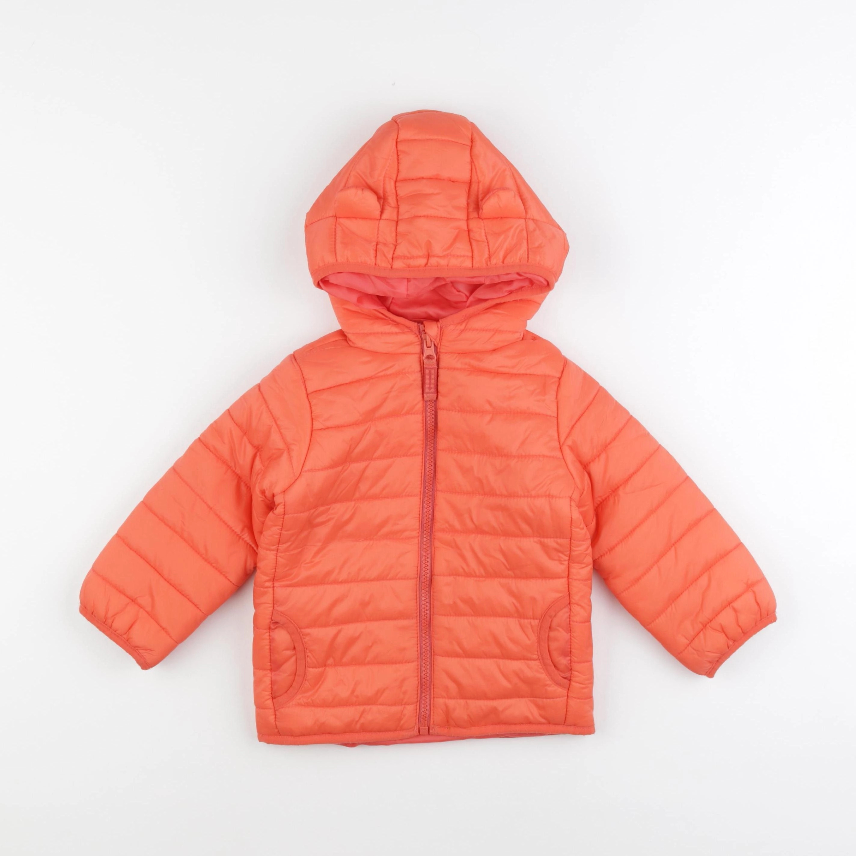 Vertbaudet - doudoune orange - 24 mois
