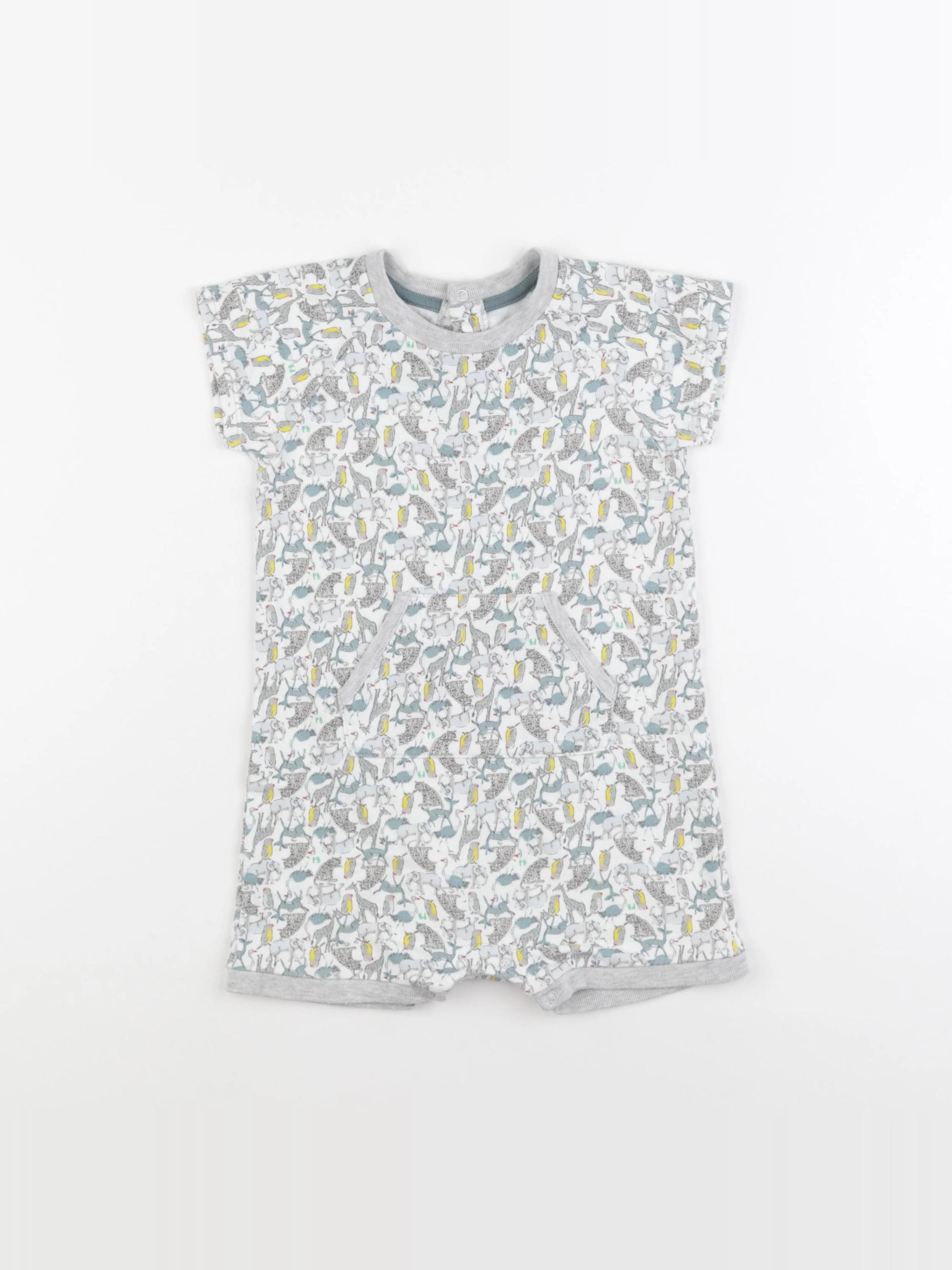 Petit Bateau - combinaison gris - 18 mois