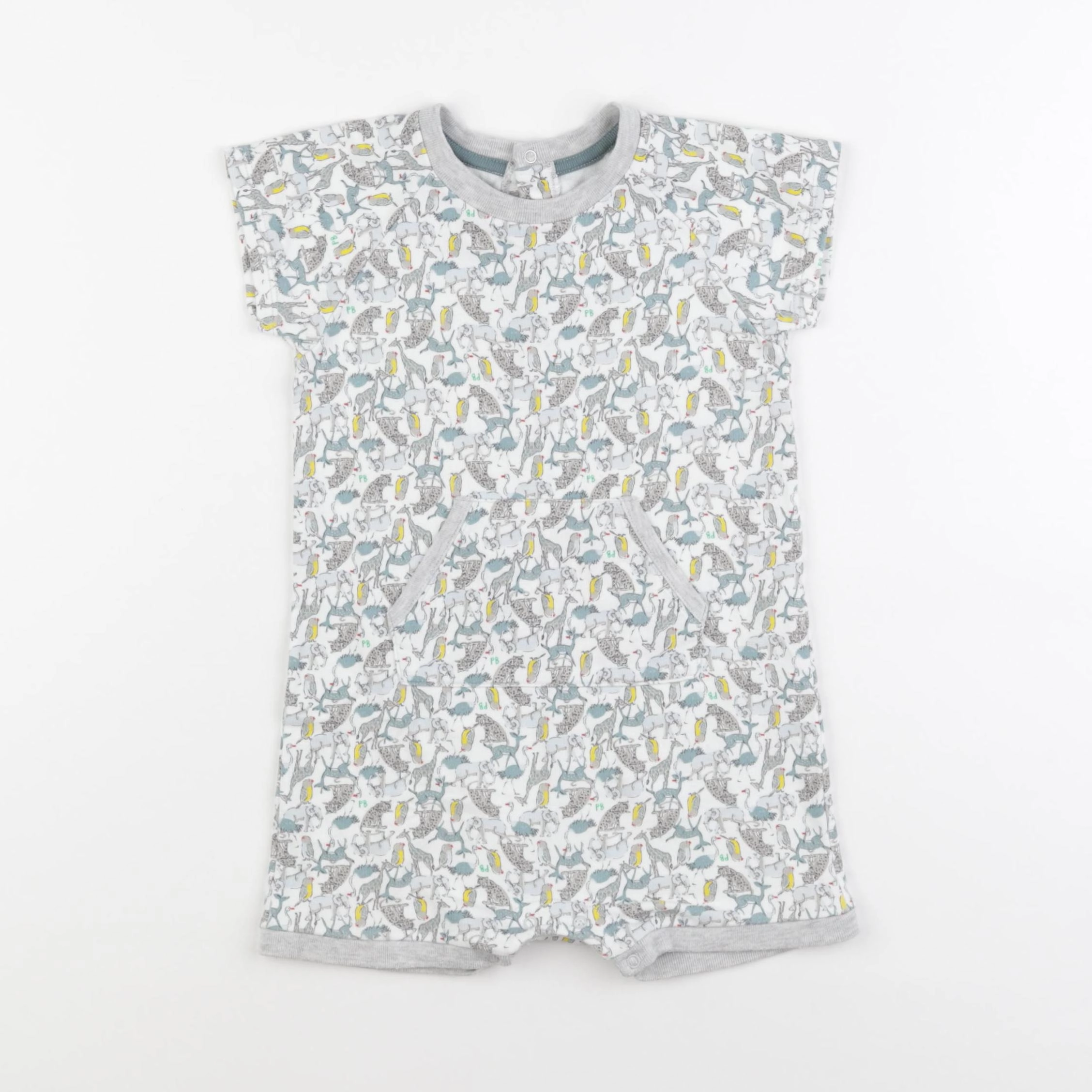 Petit Bateau - combinaison gris - 18 mois