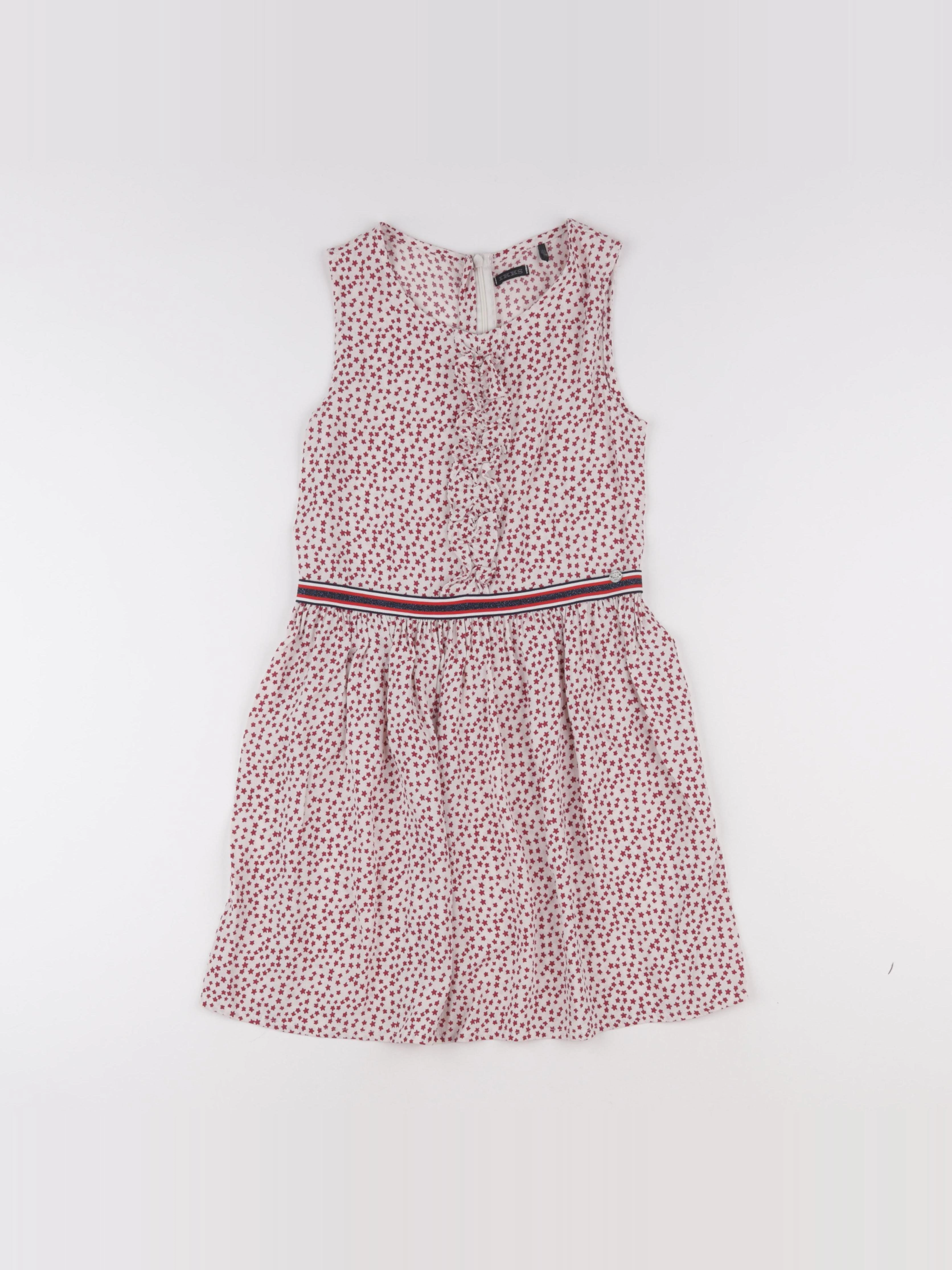 IKKS - robe blanc - 10 ans