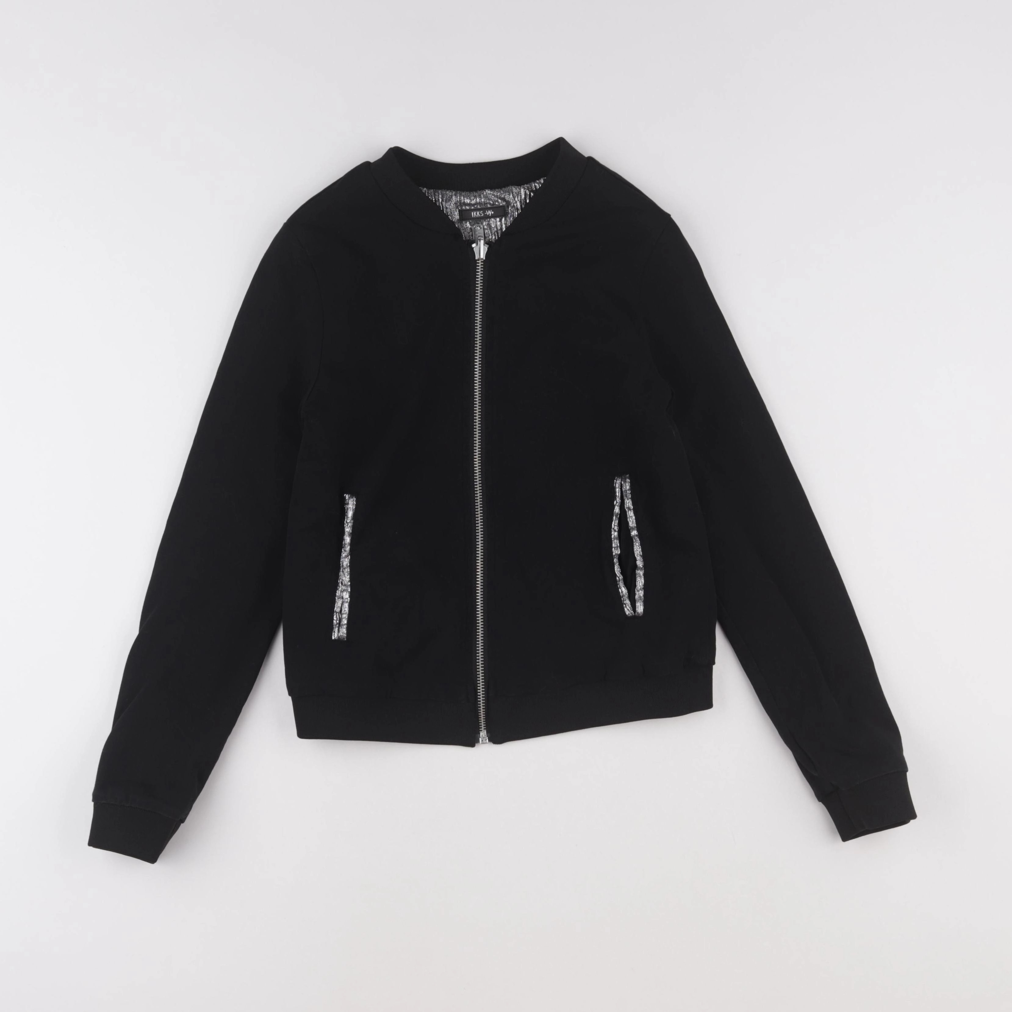 IKKS - veste réversible noir, argent - 12 ans