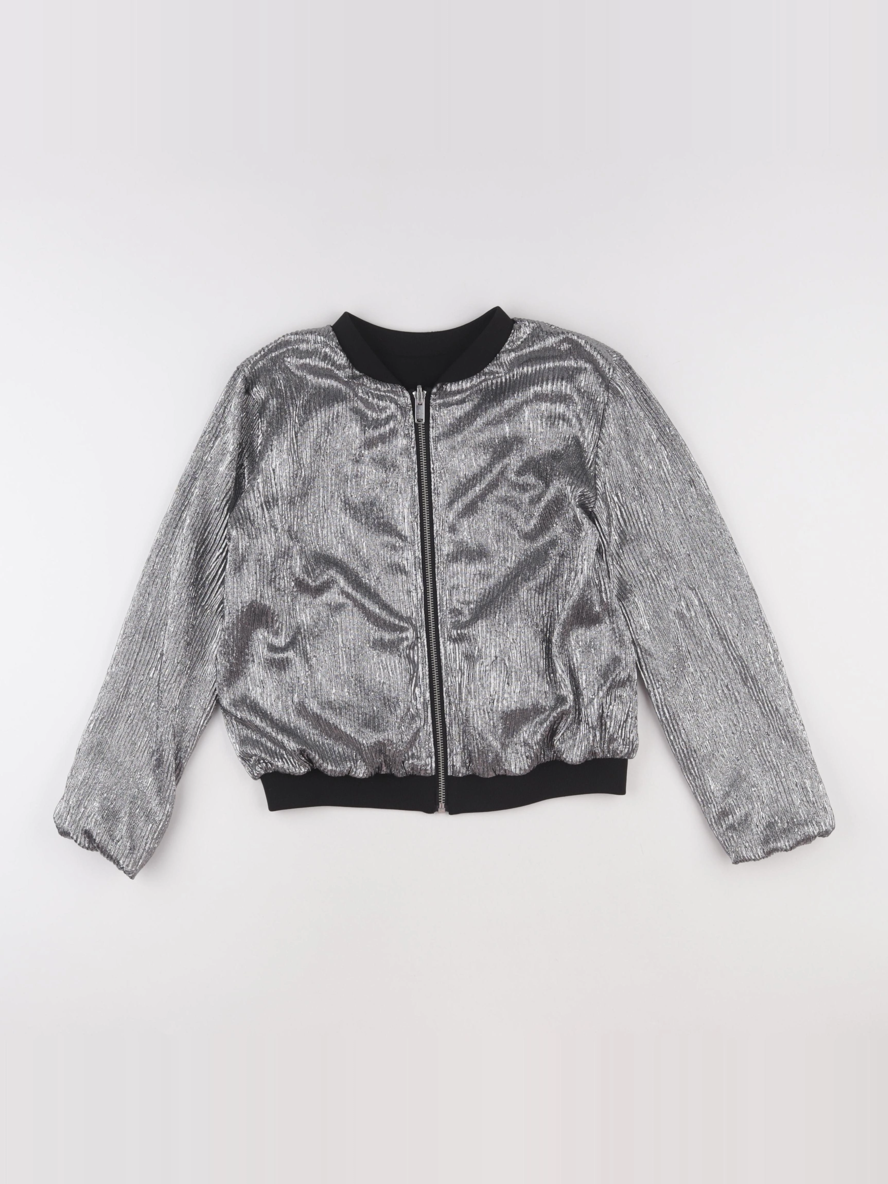 IKKS - veste réversible noir, argent - 12 ans