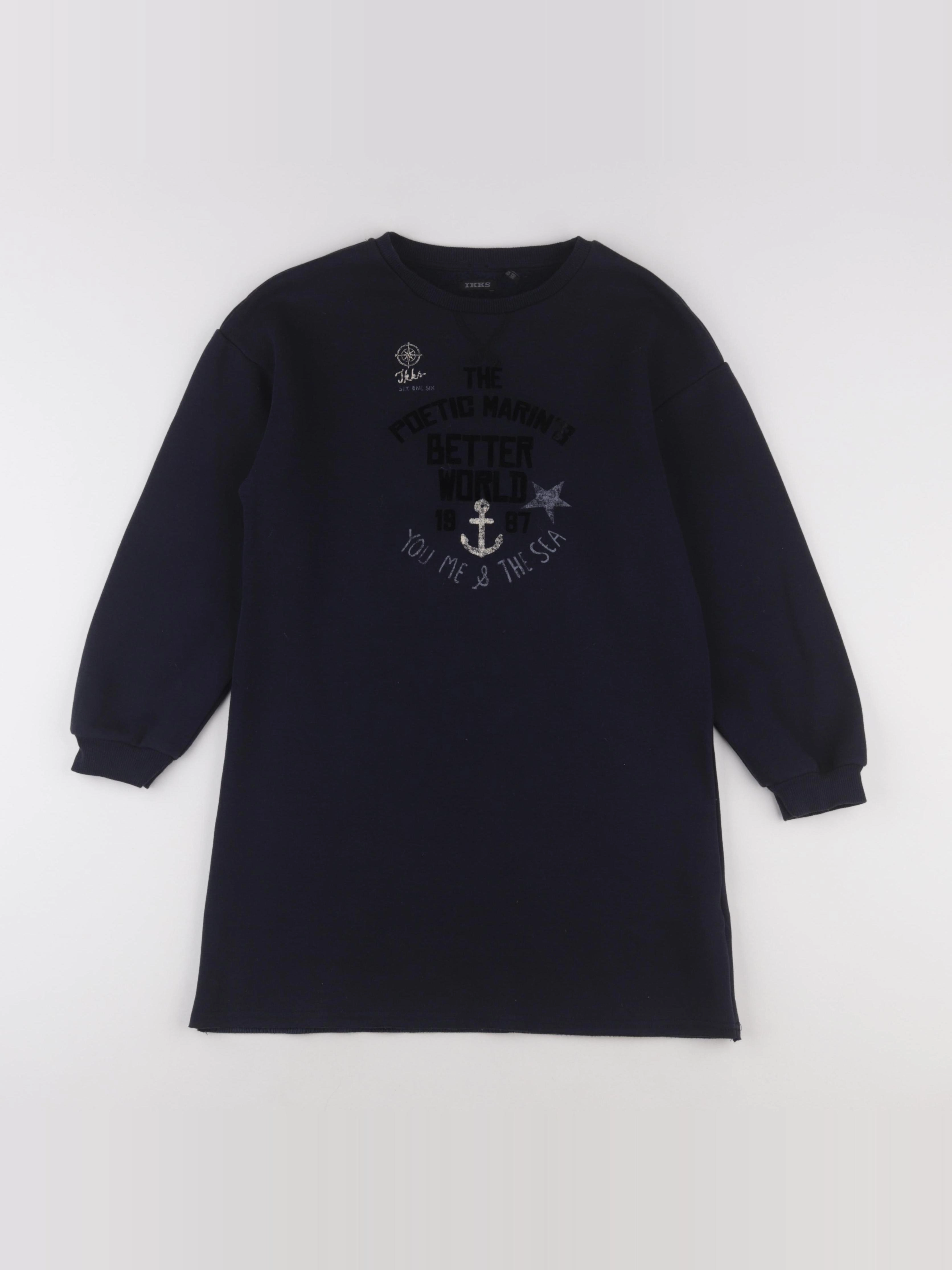 IKKS - robe bleu - 10 ans