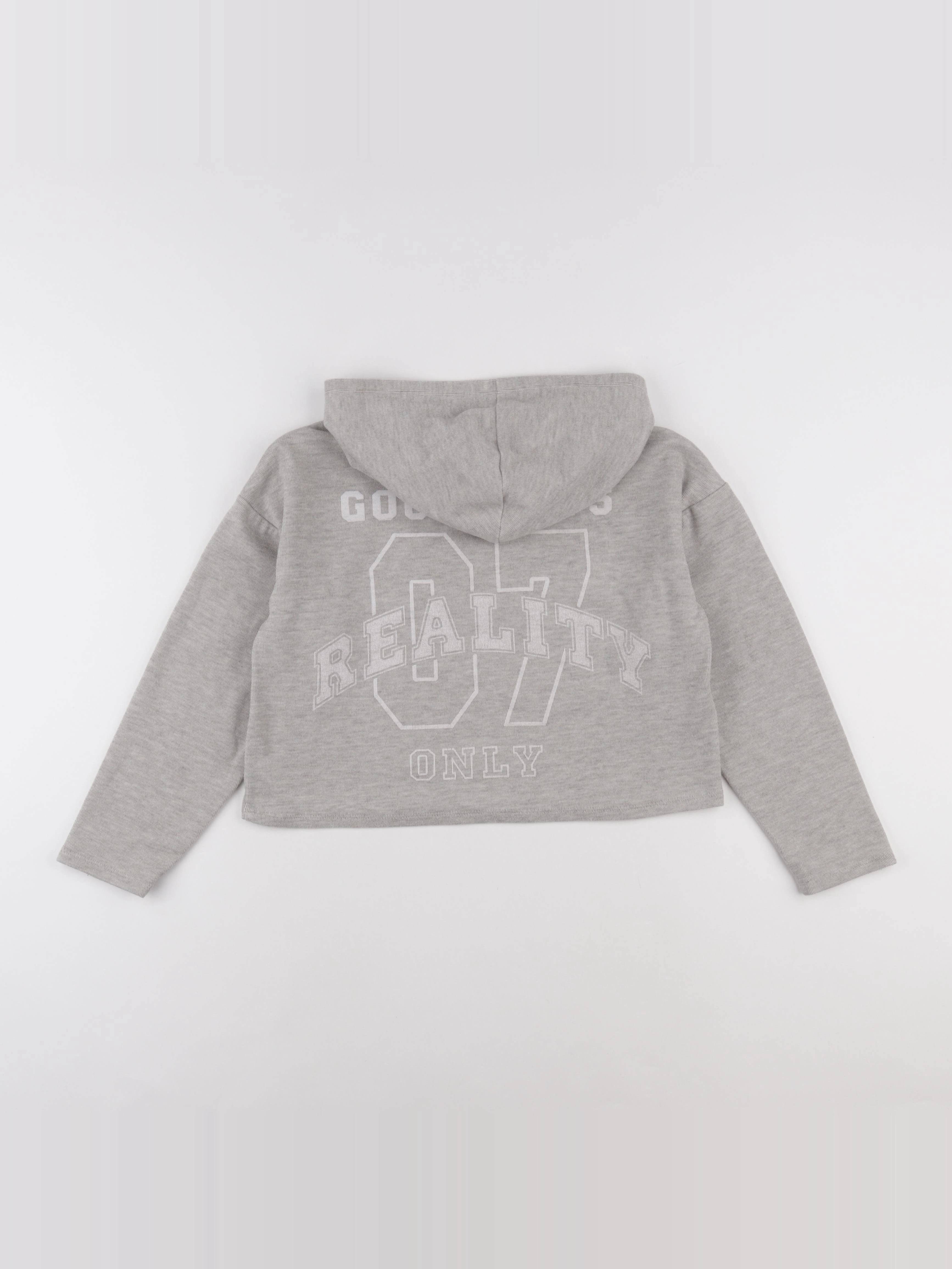 IKKS - sweat imprimé au dos beige, gris - 10 ans