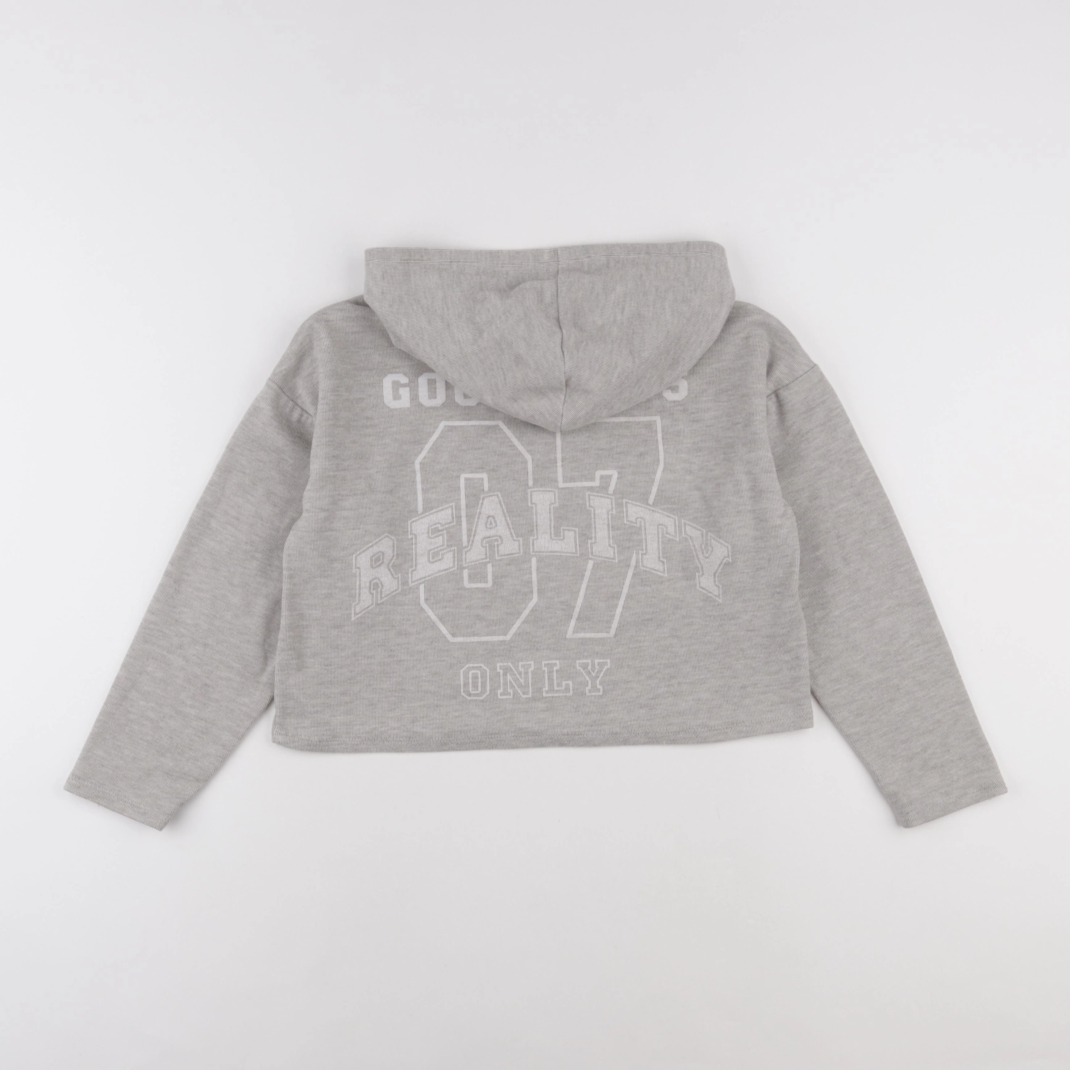 IKKS - sweat imprimé au dos beige, gris - 10 ans