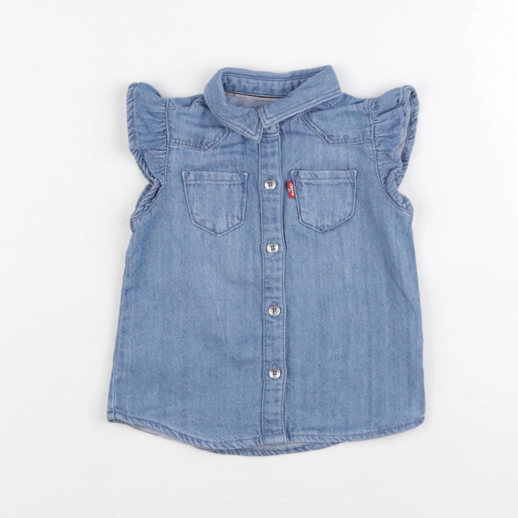 Levi's - chemise bleu - 12 mois
