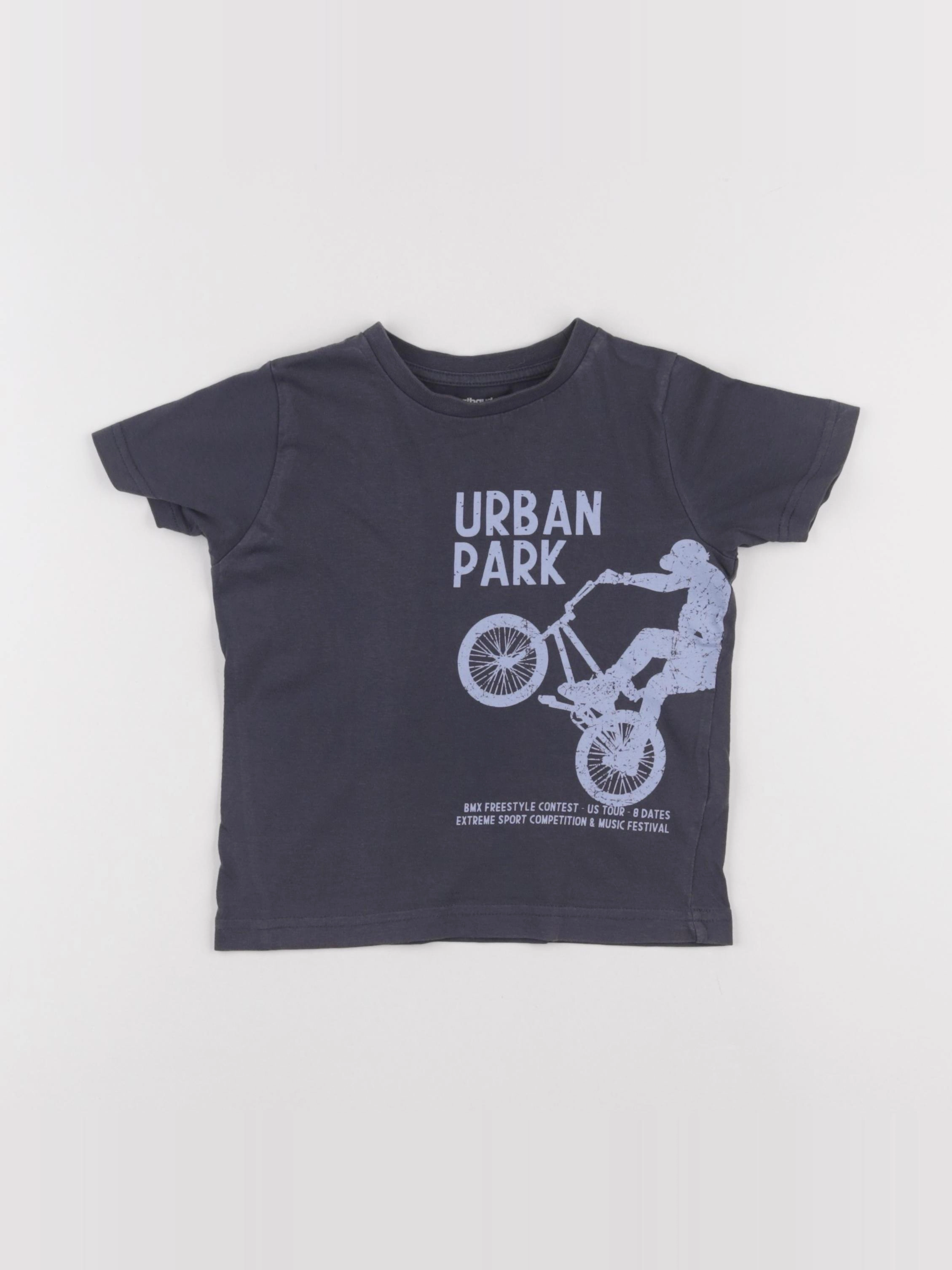 Vertbaudet - tee-shirt gris - 4 ans