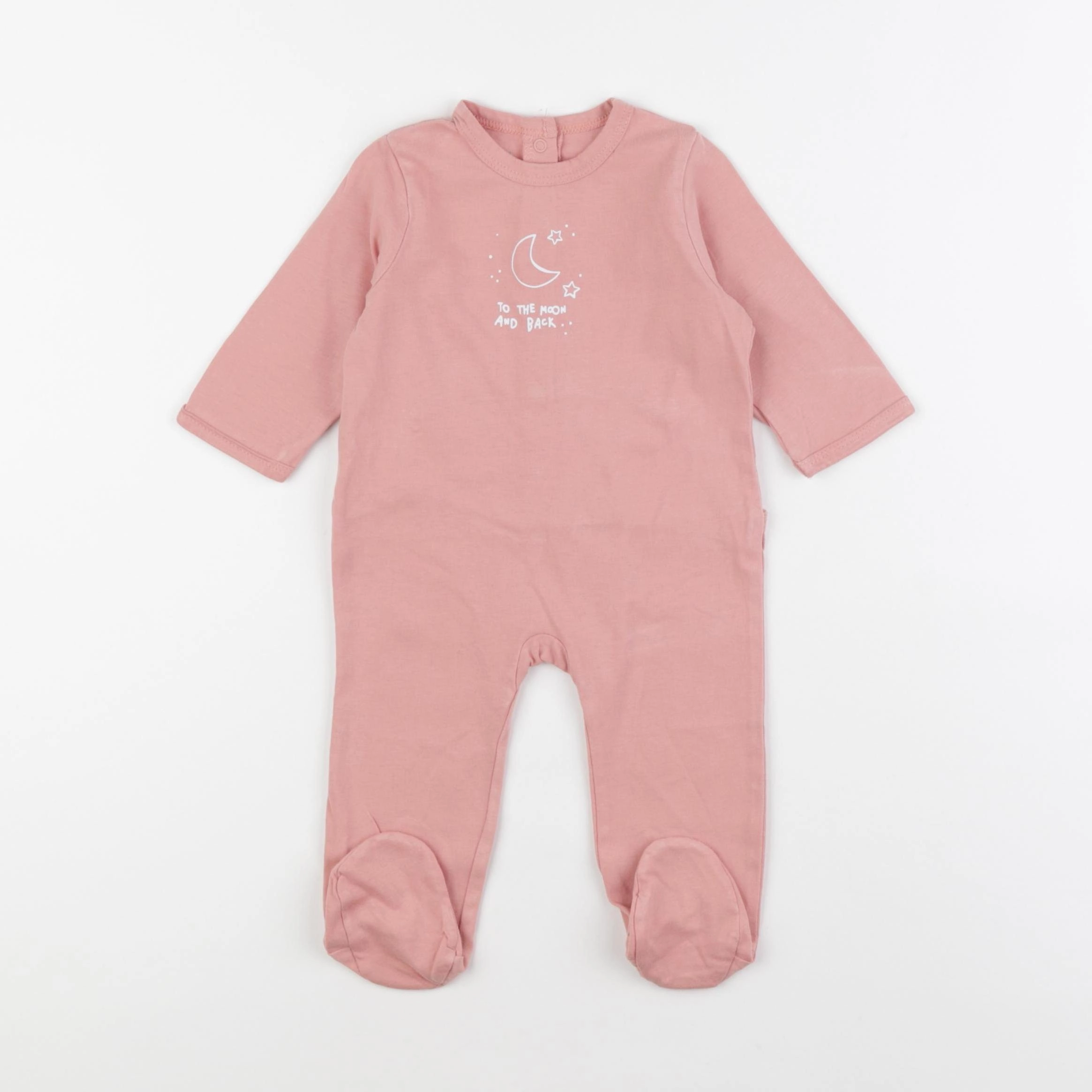 Vertbaudet - pyjama coton rose - 6 mois