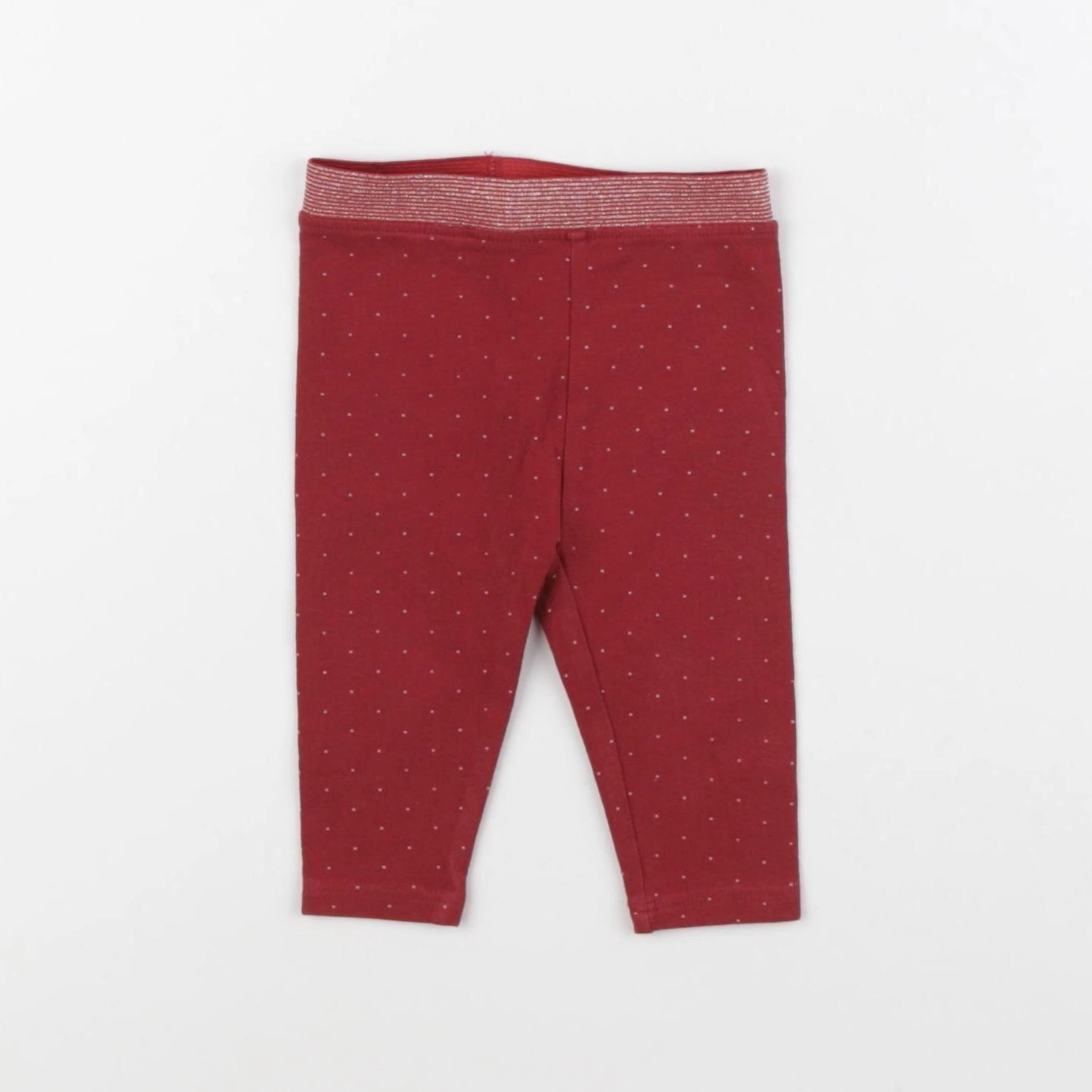 Vertbaudet - legging rouge - 3 mois