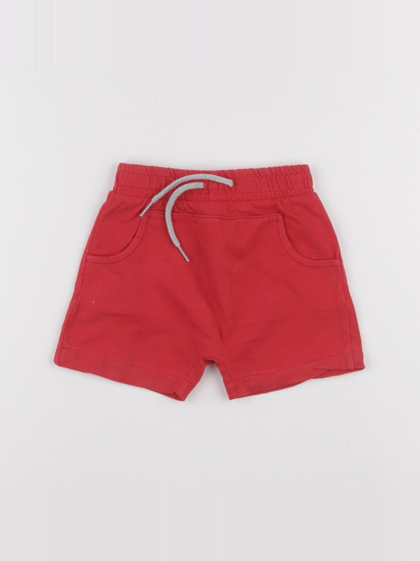 Vertbaudet - short rouge - 2 ans