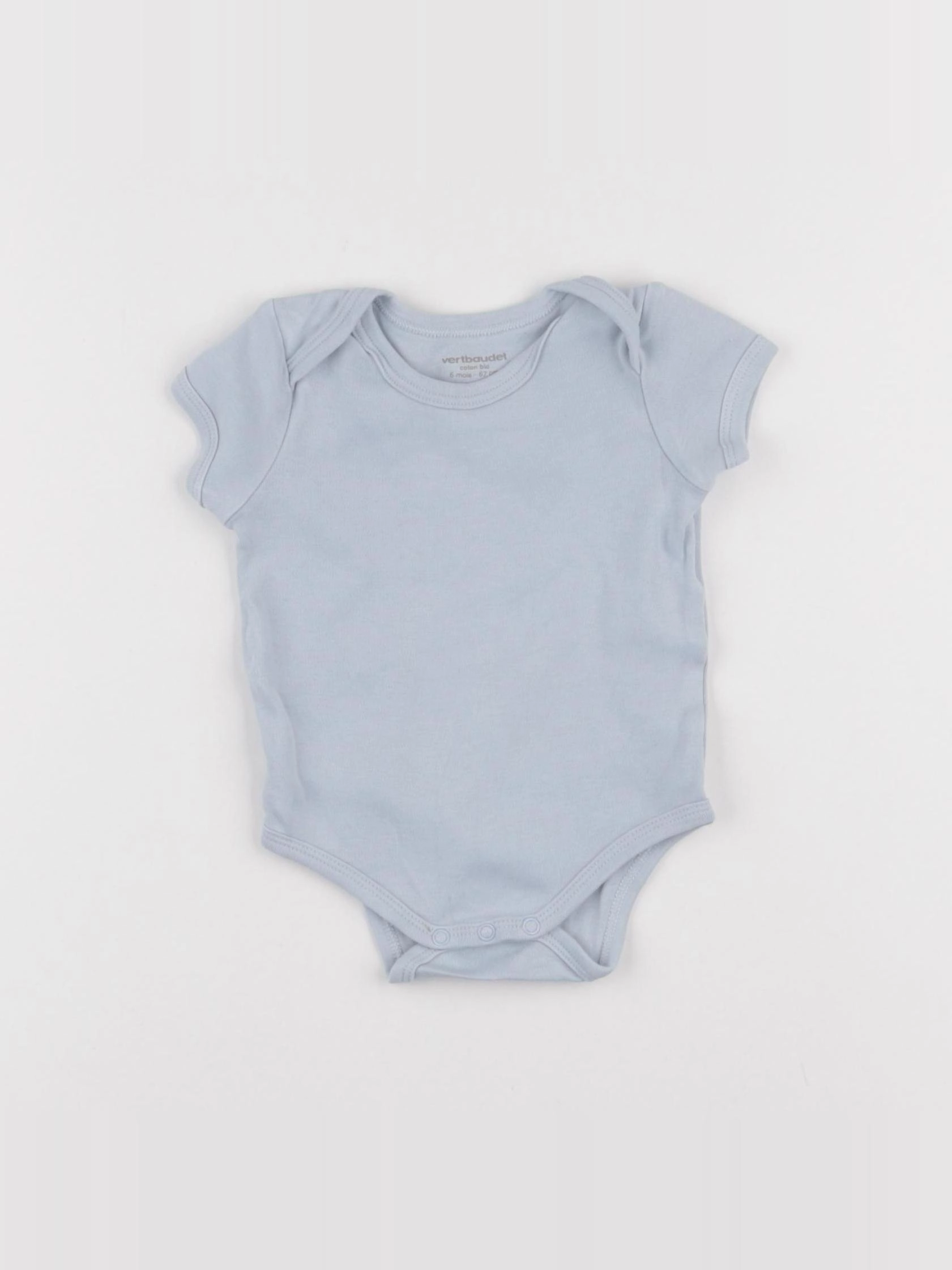 Vertbaudet - body bleu - 6 mois
