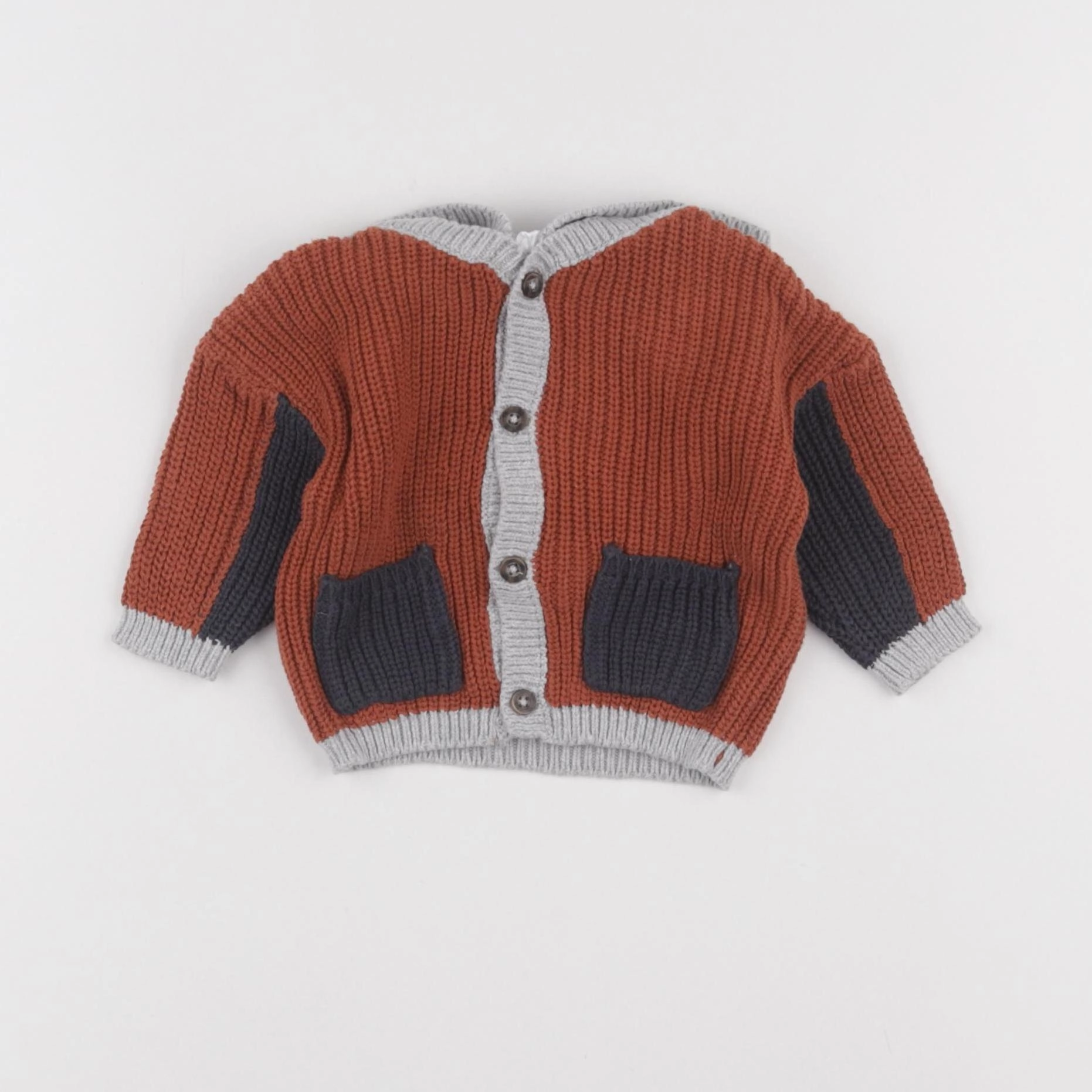 Vertbaudet - gilet marron - 3 mois
