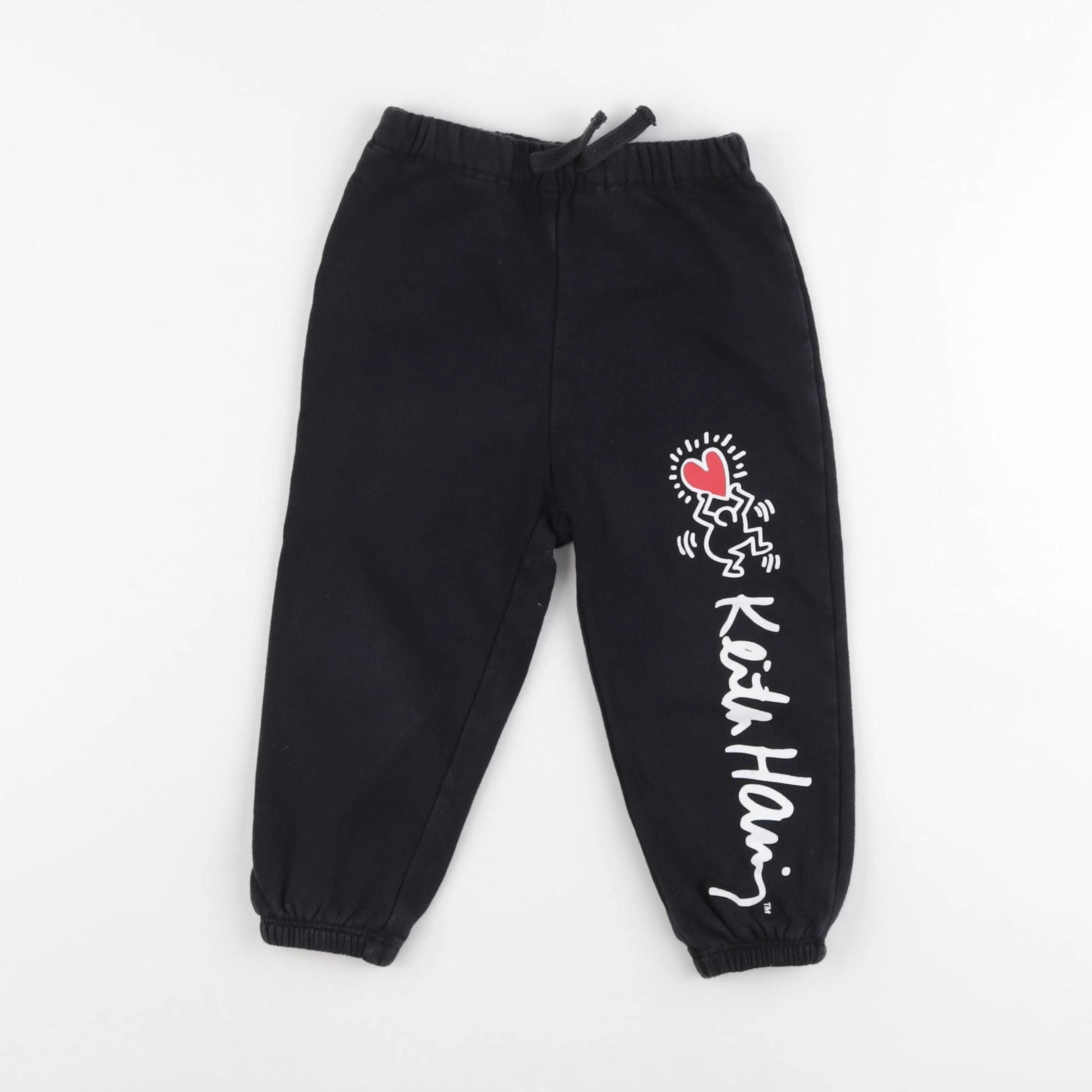 H&M - jogging noir - 18/24 mois