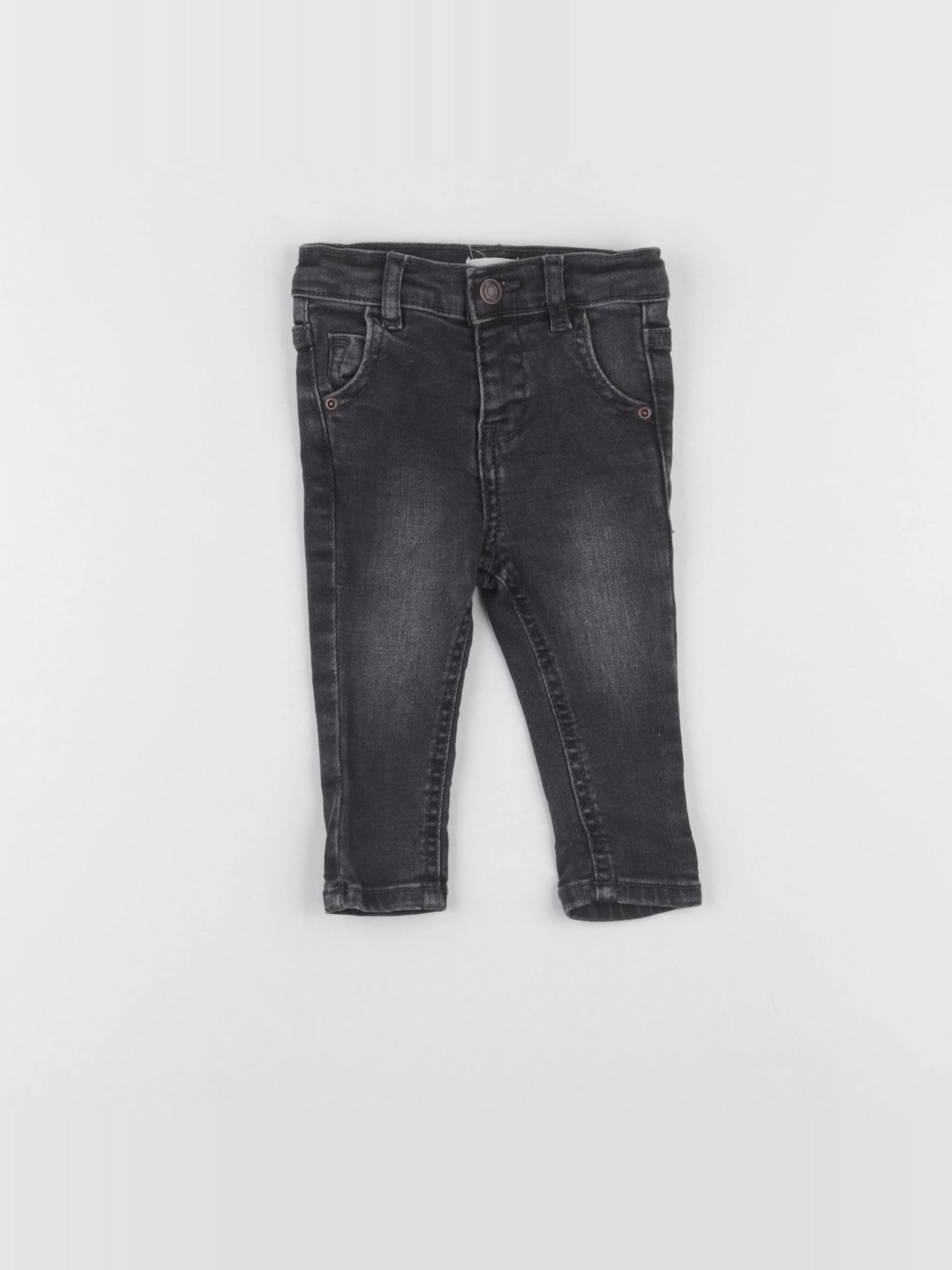 Vertbaudet - jean gris - 3 mois