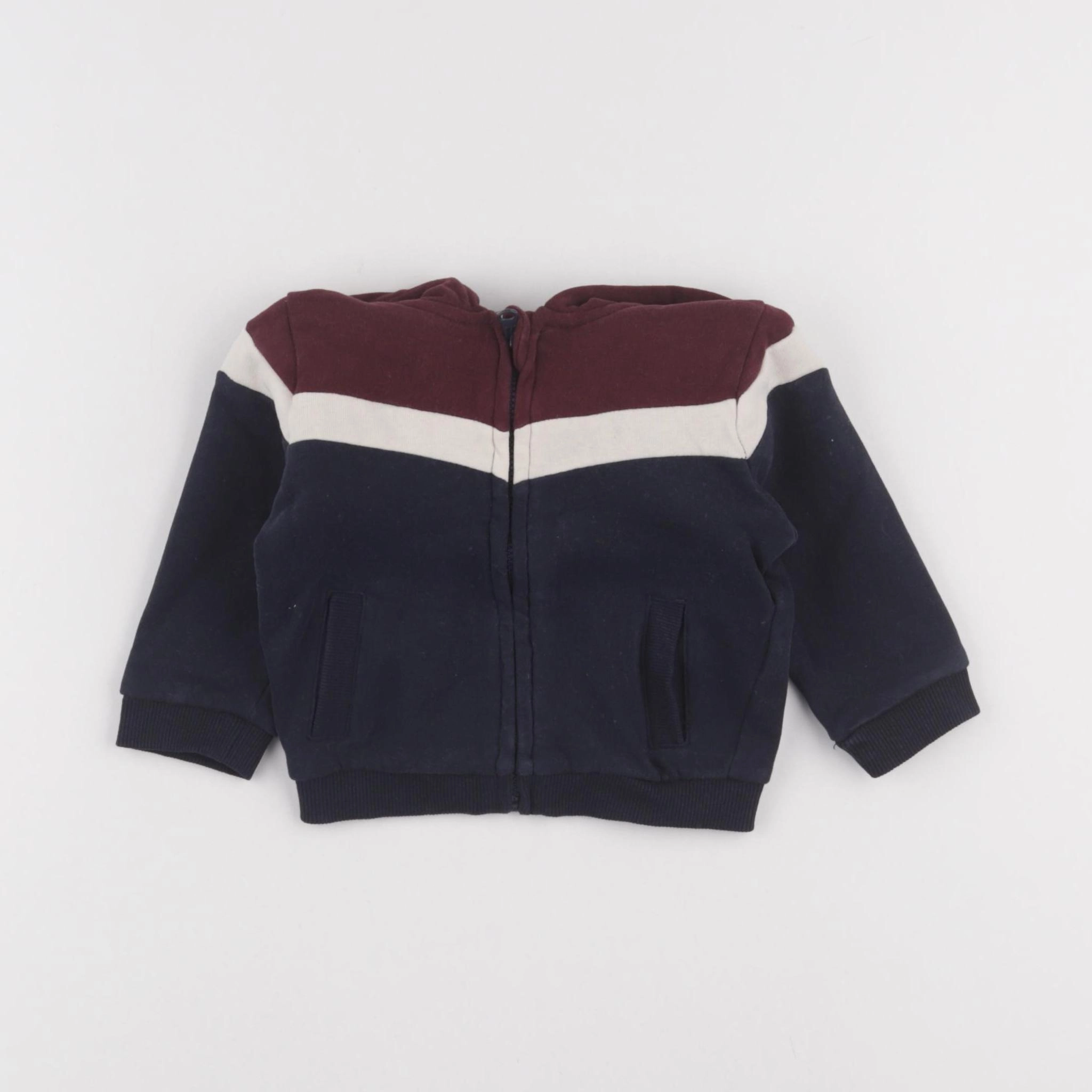 Vertbaudet - sweat bleu - 6 mois