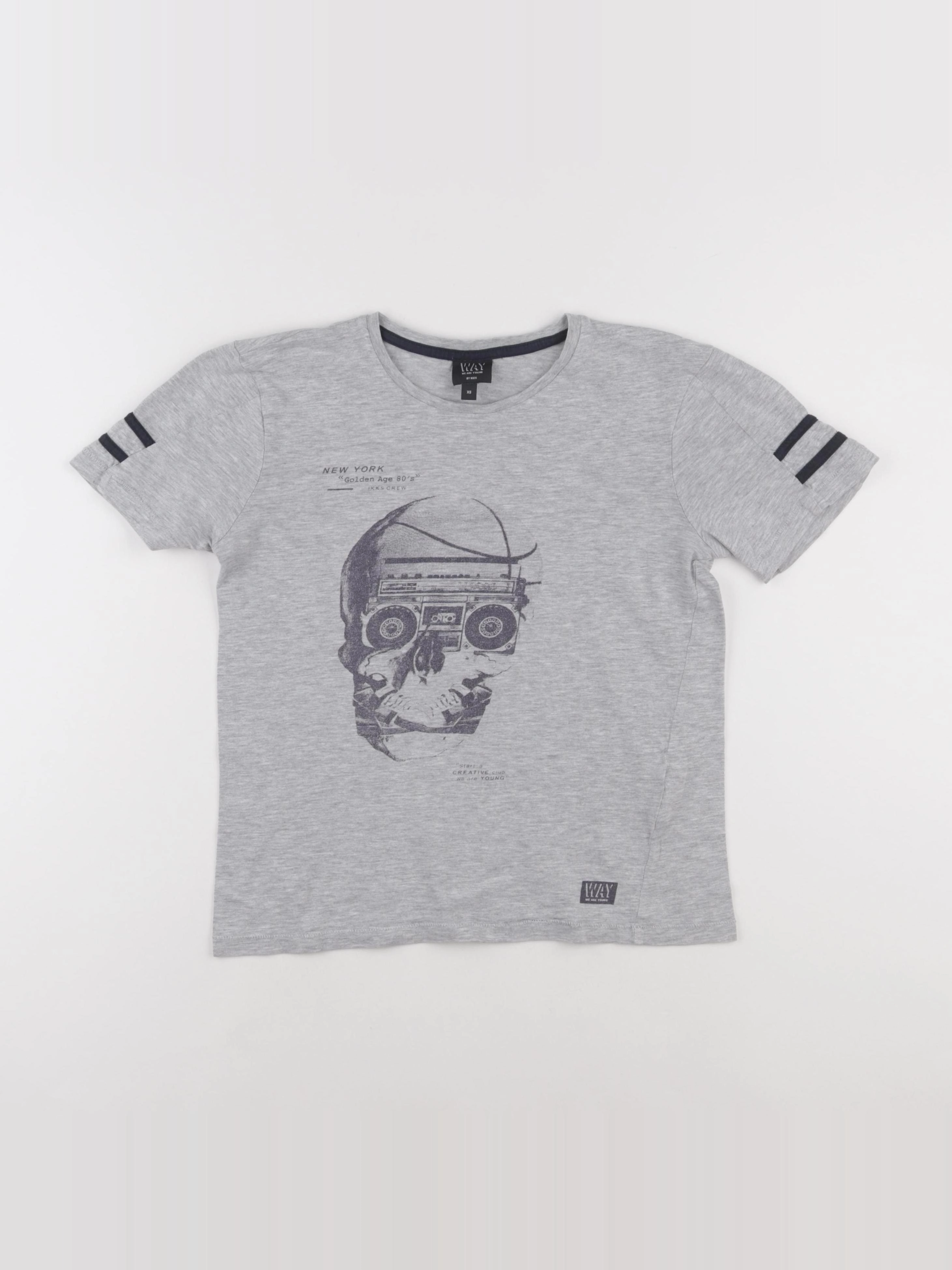 IKKS - tee-shirt gris - 12 ans