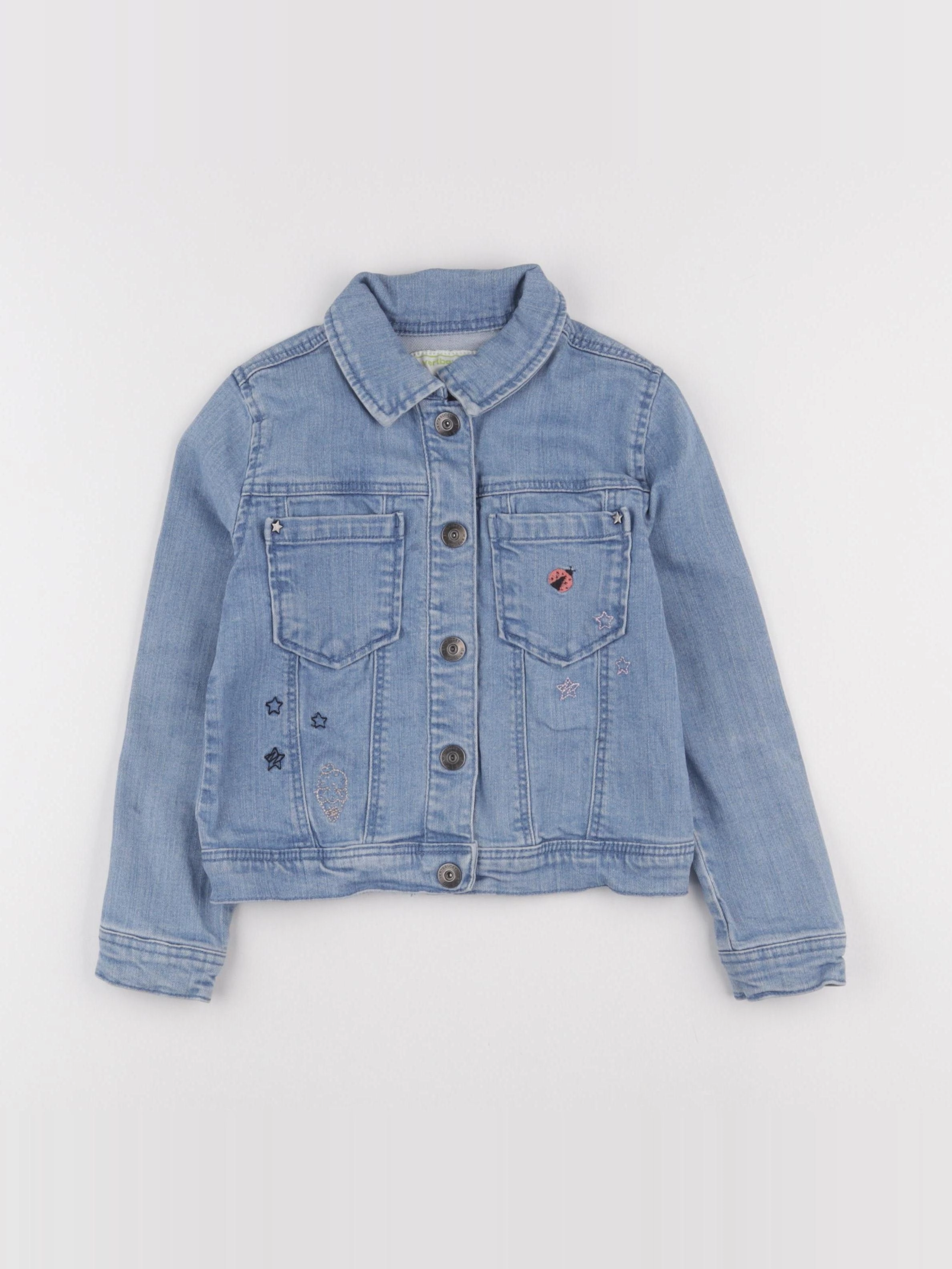 Vertbaudet - veste imprimé au dos bleu - 6 ans