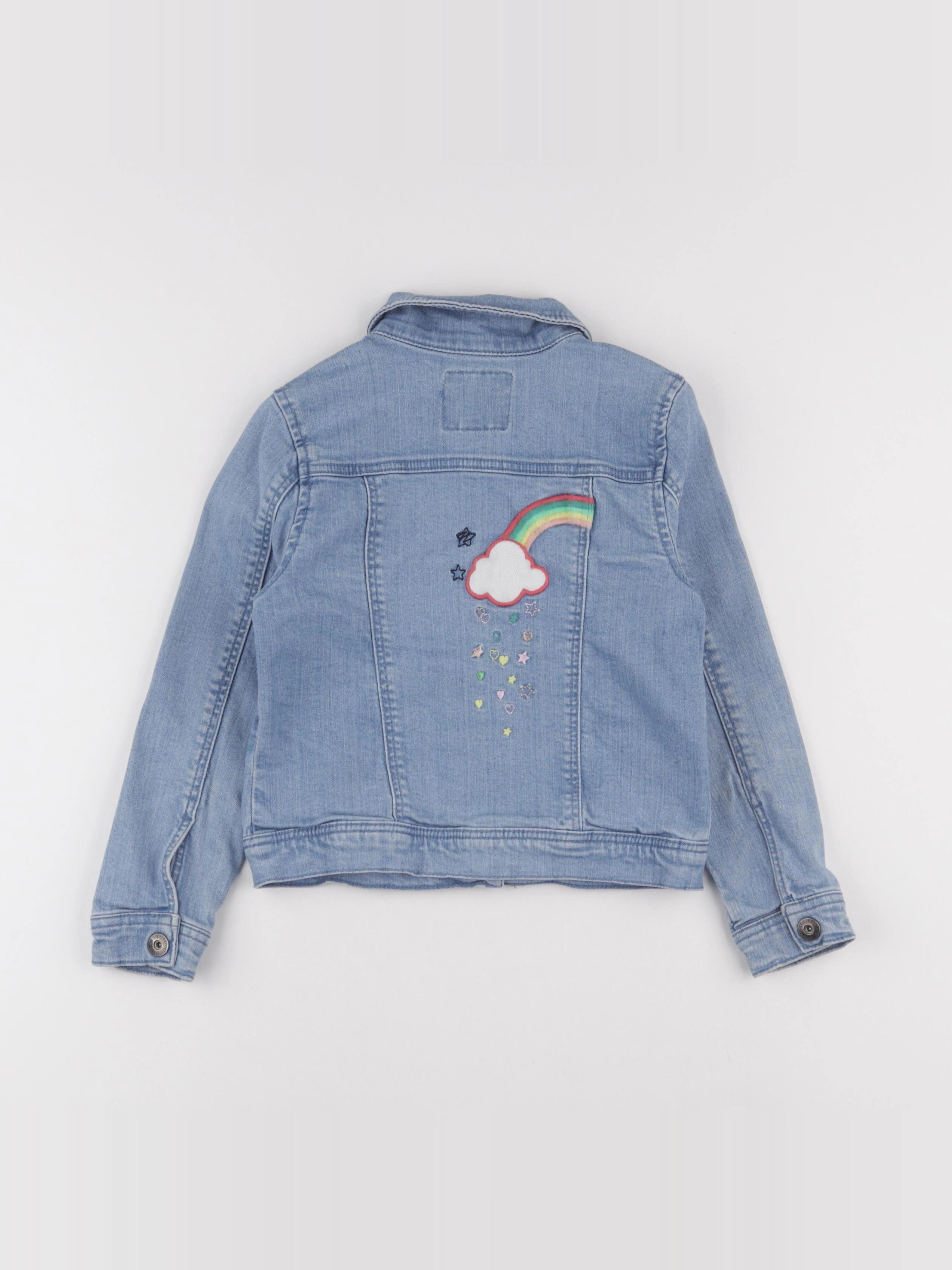 Vertbaudet - veste imprimé au dos bleu - 6 ans