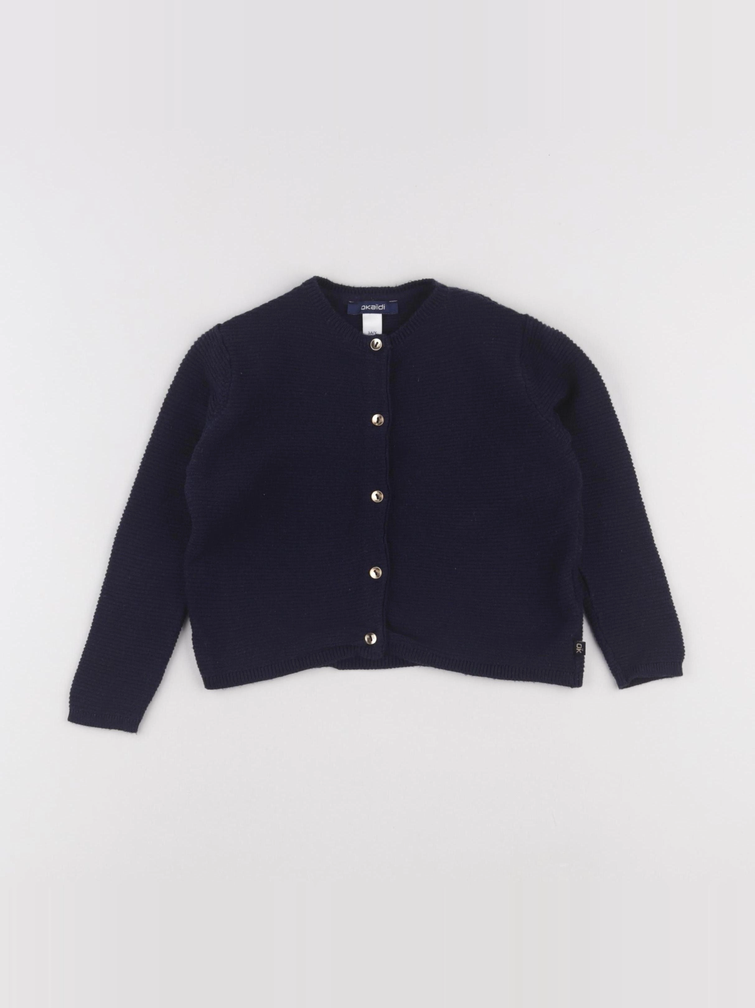 Okaidi - gilet bleu - 3 ans