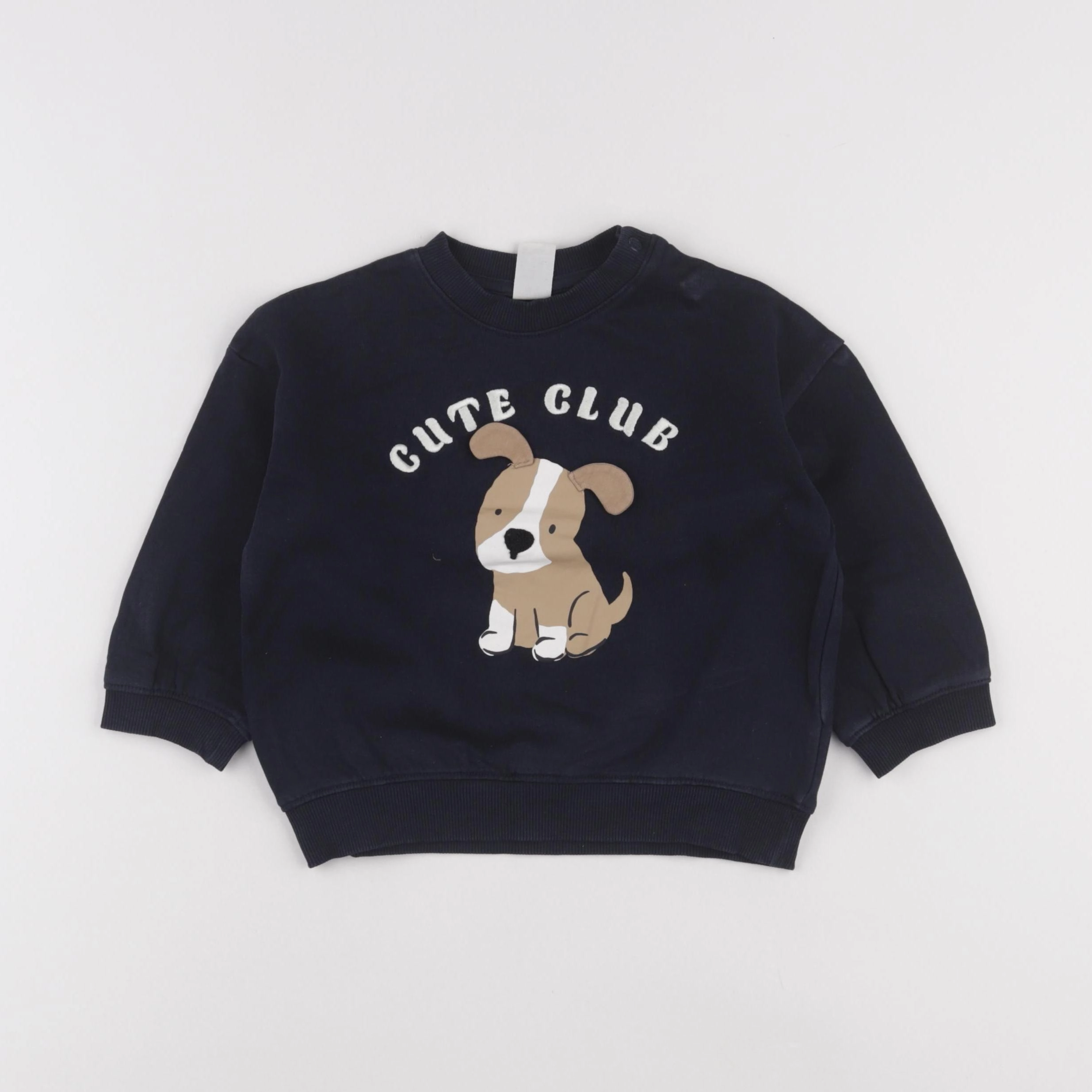 H&M - sweat bleu - 1 an à 2 ans