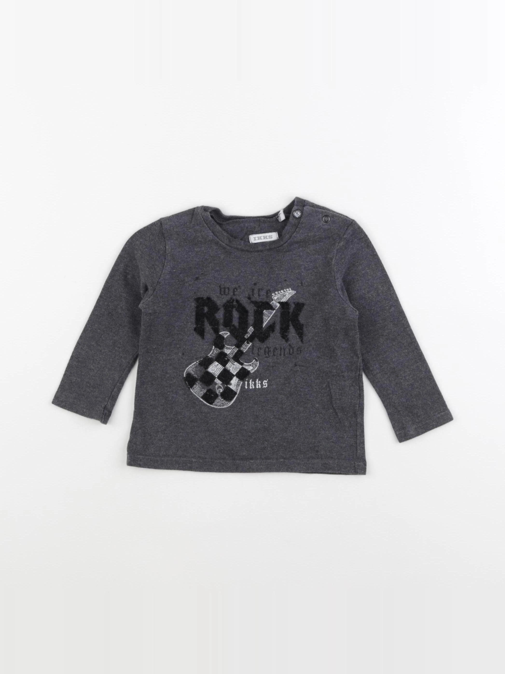 IKKS - tee-shirt gris - 12 mois