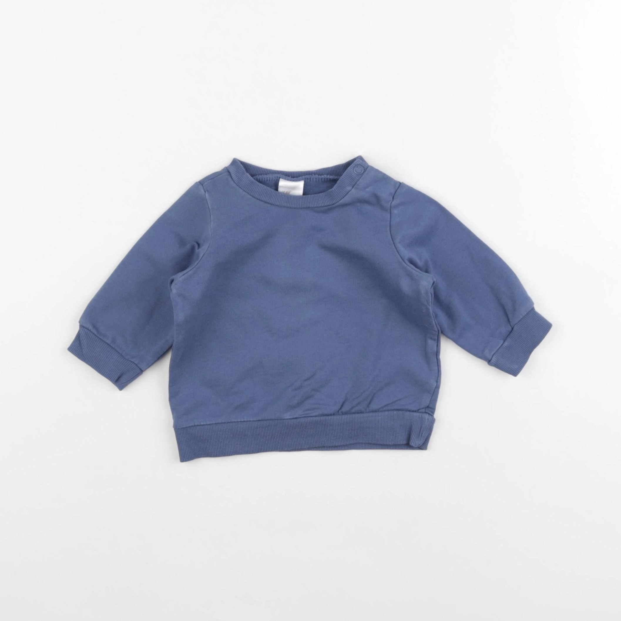 H&M - sweat bleu - 3 mois